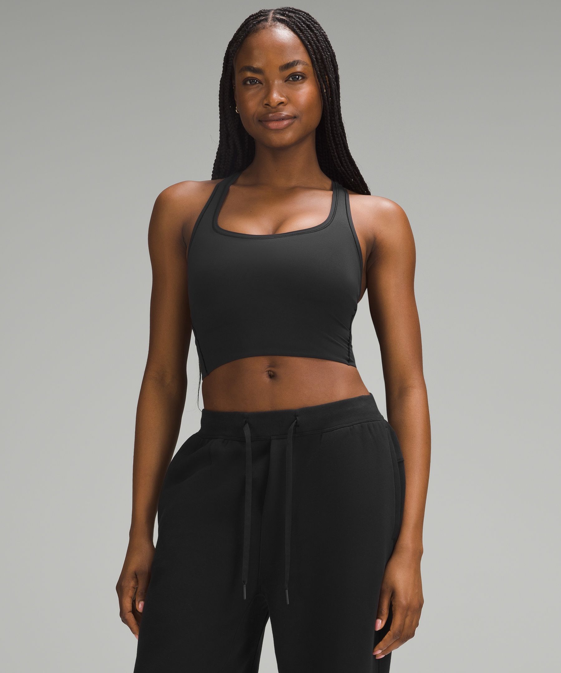 Wundermost Ultra-Soft Nulu Scoop-Neck Cropped Tank