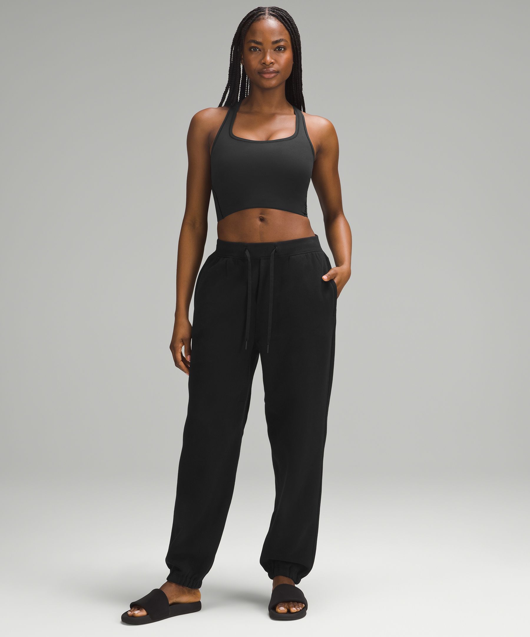 Lululemon Black Cropped Tank Top