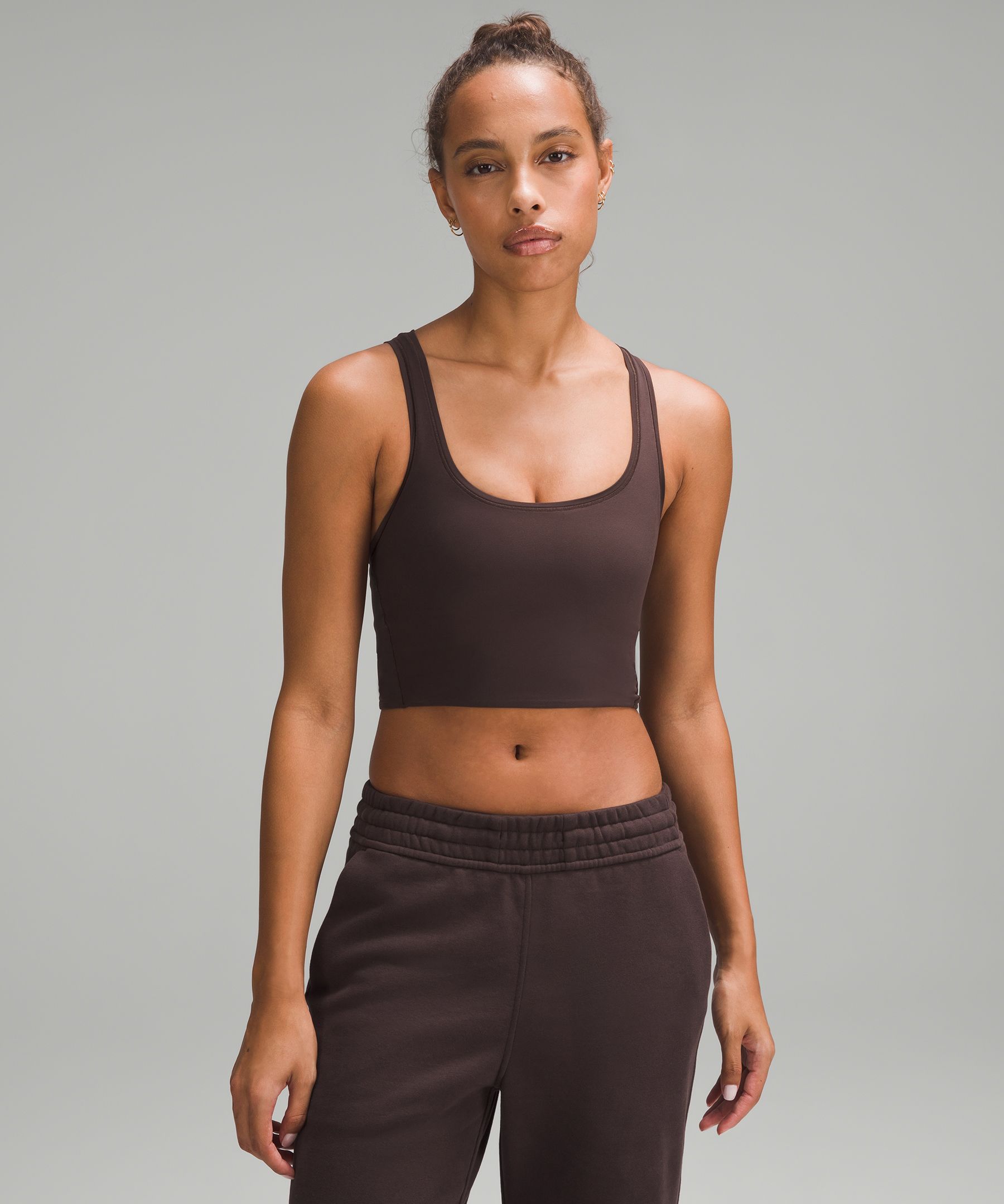 Lululemon Esker Cropped Tank *lululemon lab - Sable - lulu fanatics