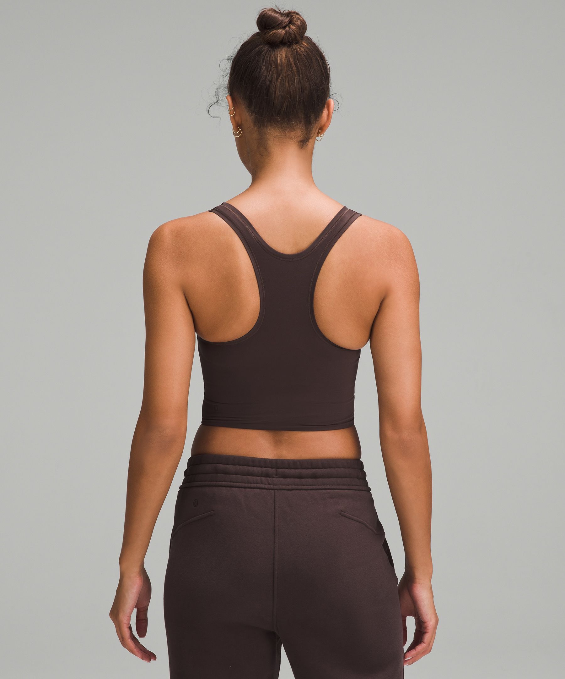 Shop Lululemon Wundermost Ultra-soft Nulu Scoop-neck Cropped Tank