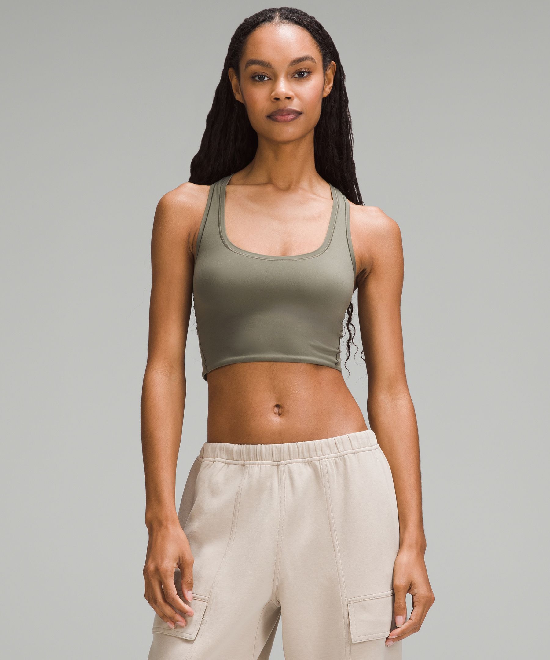 Lululemon athletica Wundermost Ultra-Soft Nulu Scoop-Neck Cropped