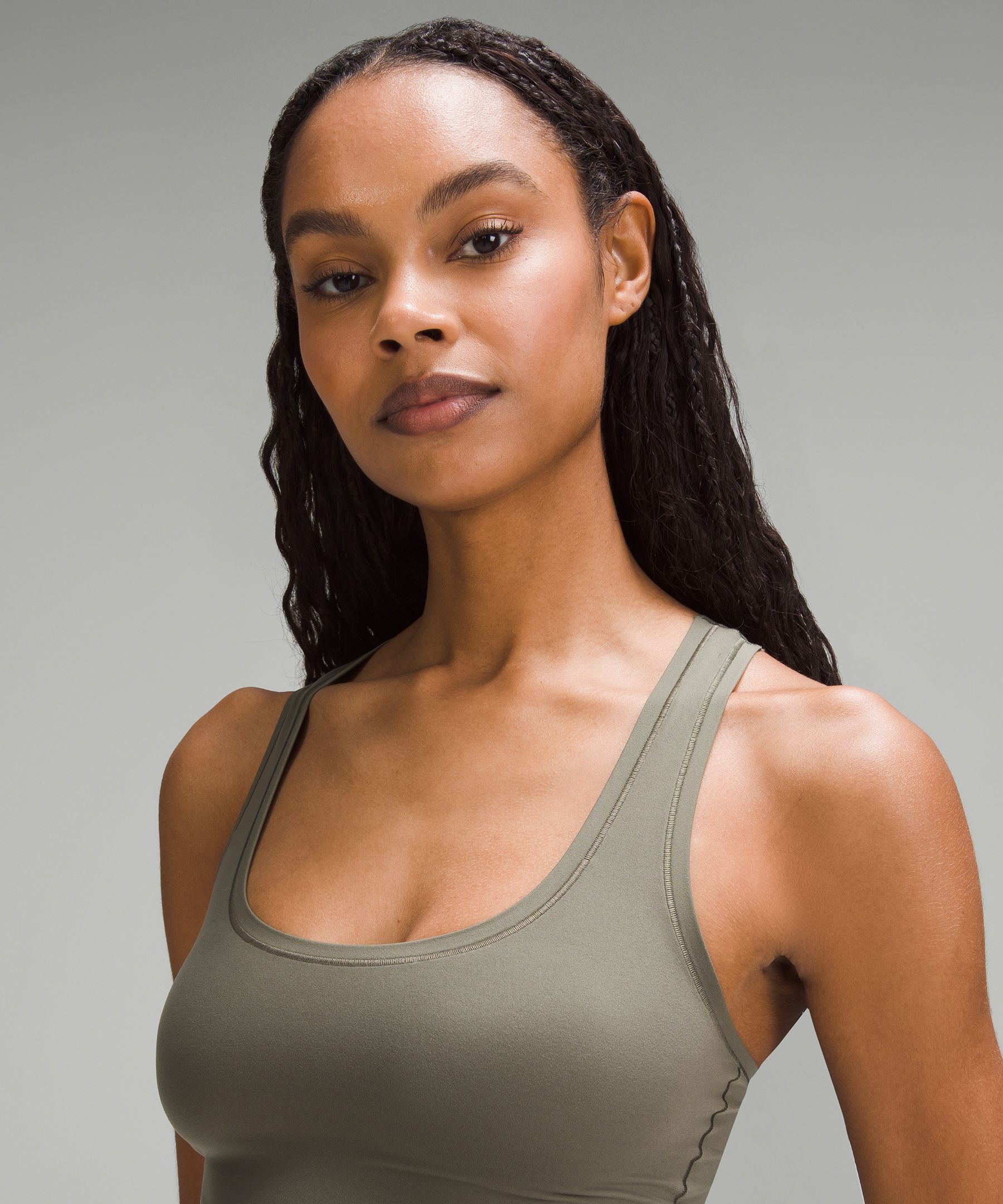 Wundermost Ultra-Soft Nulu Scoop-Neck Cropped Tank