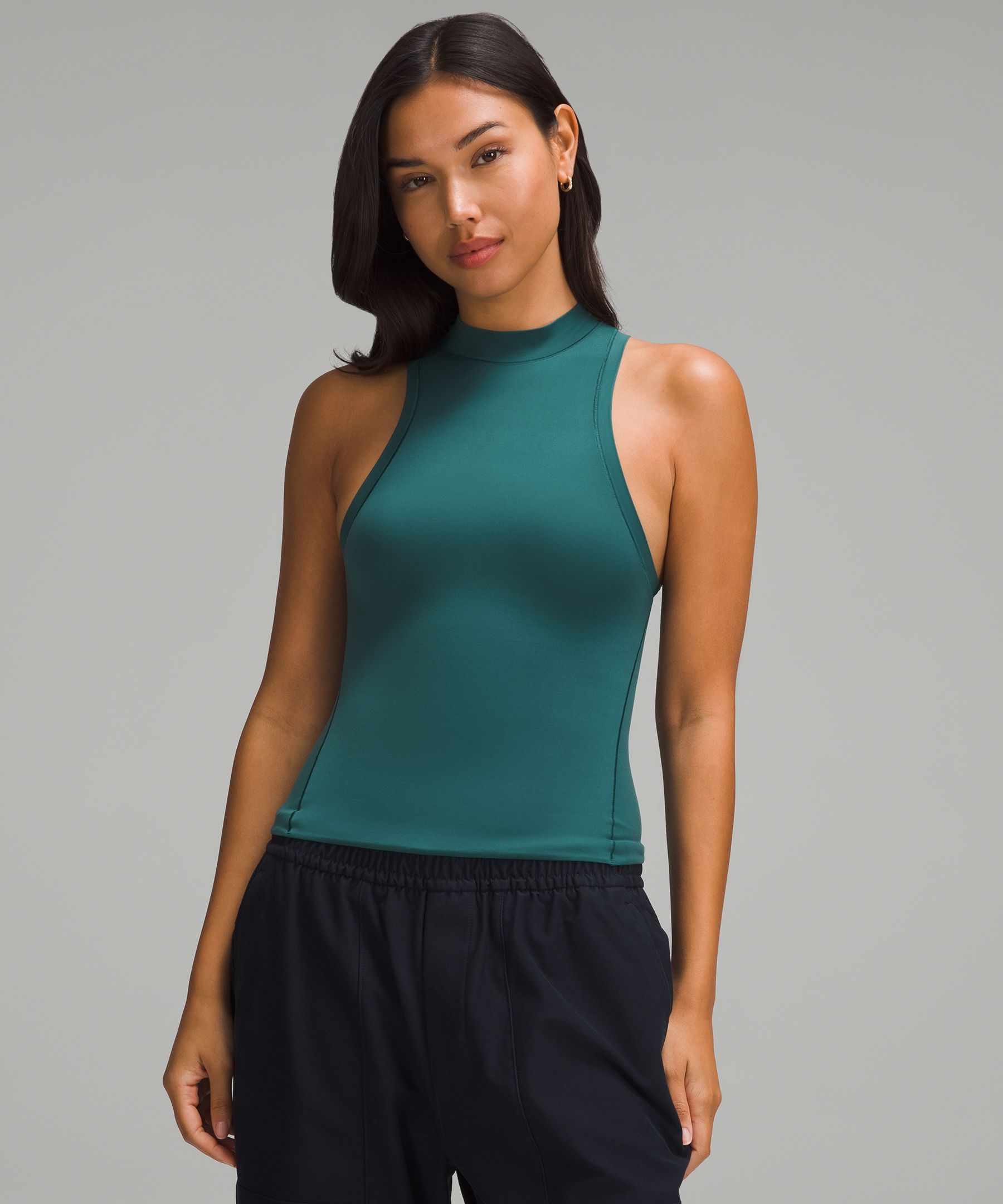 Lululemon Classic-Fit Cotton-Blend Tank Top - Kohlrabi Green - lulu fanatics