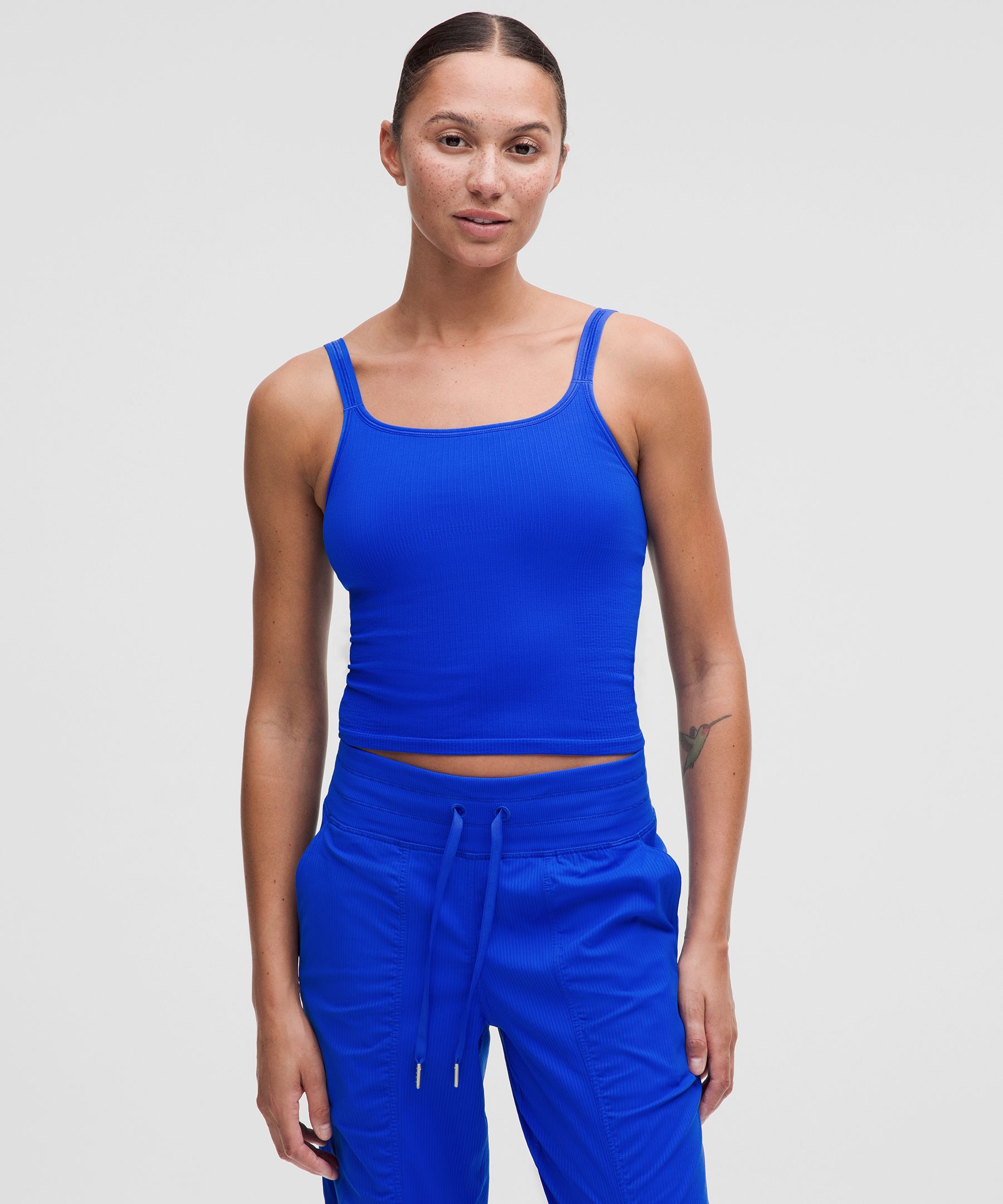 Ebb To Street Scoop-Neck Cropped Tank Top Light Support, B/C Cup