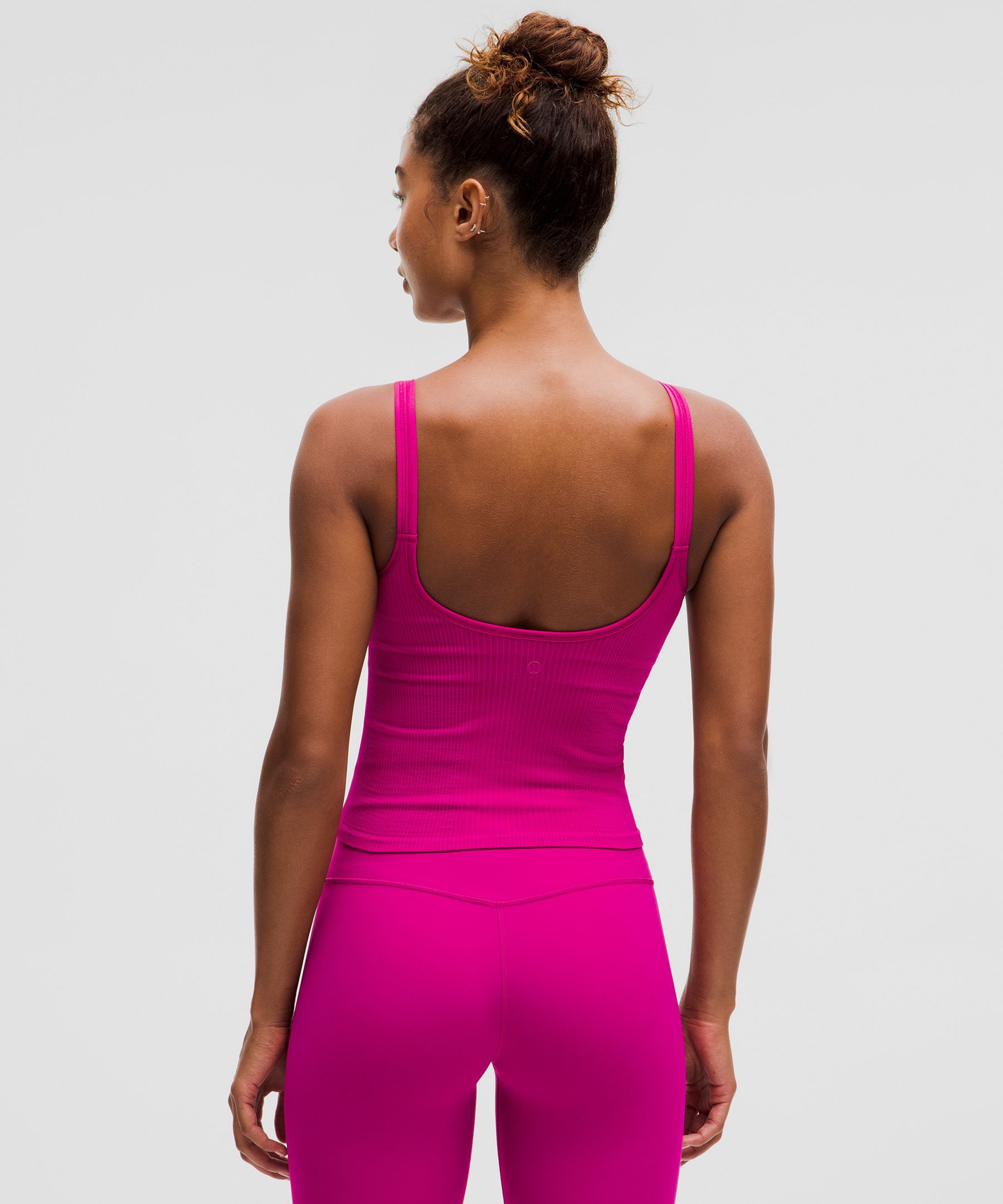 Lululemon Ebb To Street Scoop-neck Cropped Tank Top Light Support, B/c Cup