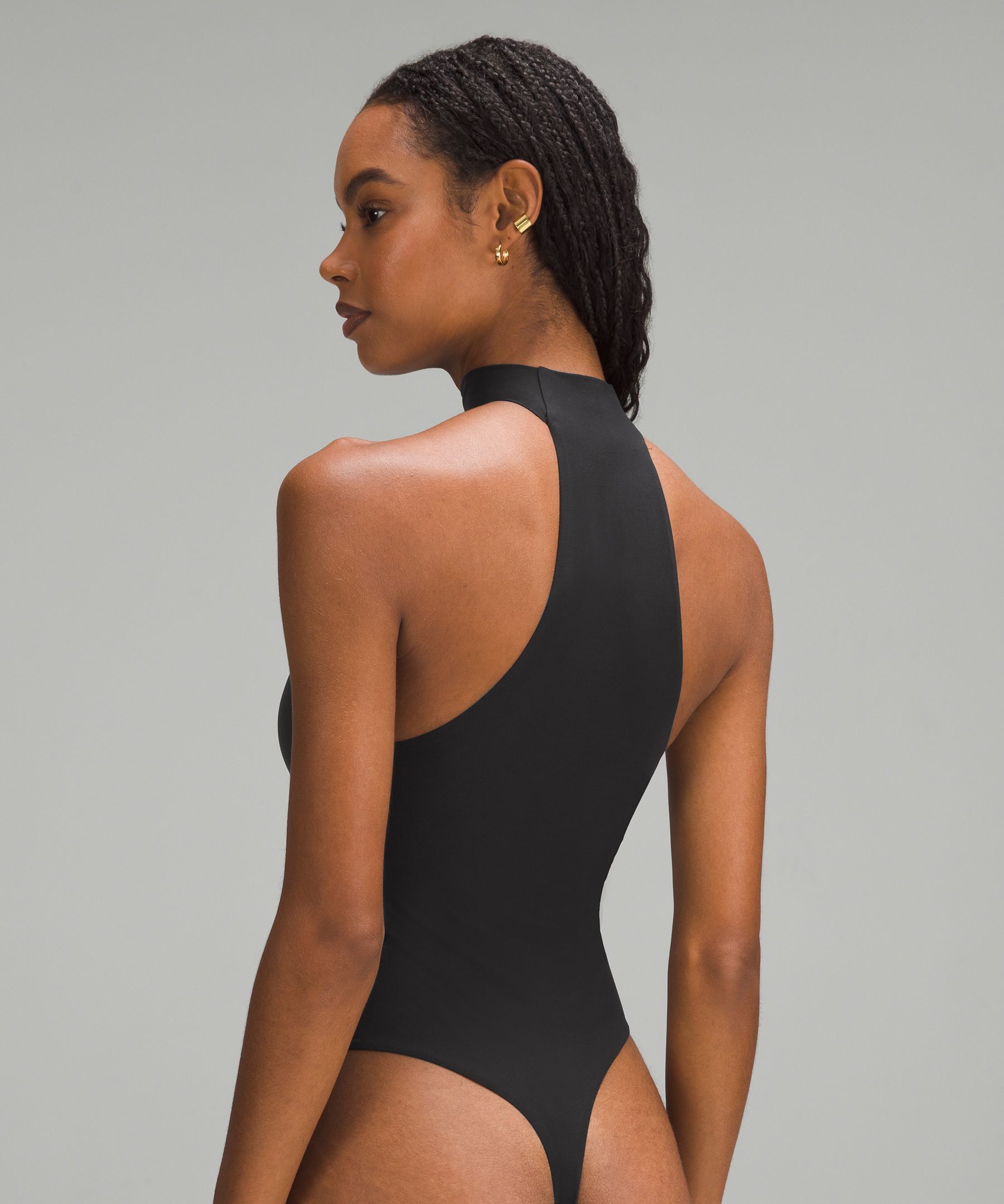 Shop Lululemon Wundermost Bodysuit - Ultra-soft Nulu Mockneck Sleeveless Bodysuit