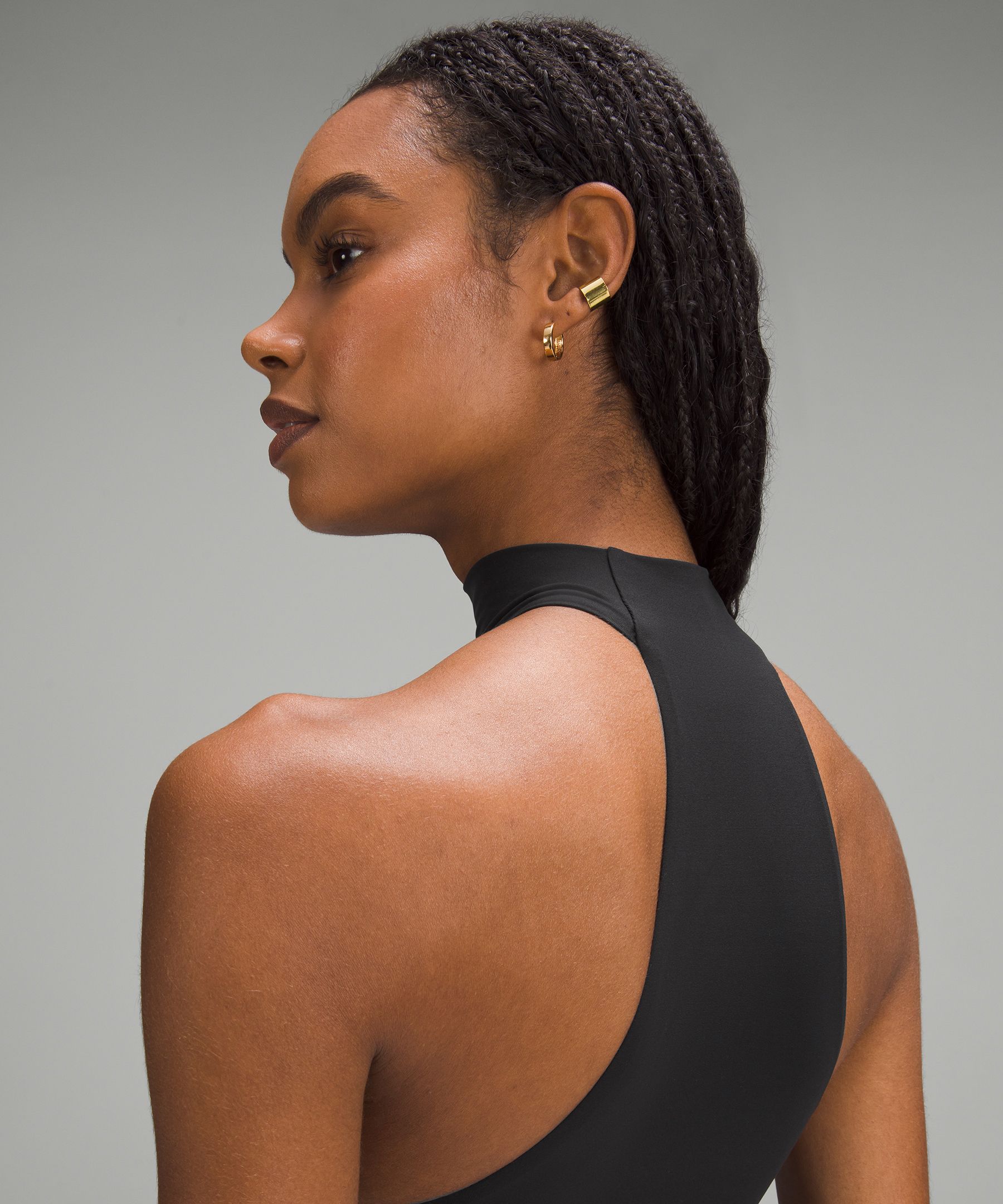 Shop Lululemon Wundermost Bodysuit - Ultra-soft Nulu Mockneck Sleeveless Bodysuit