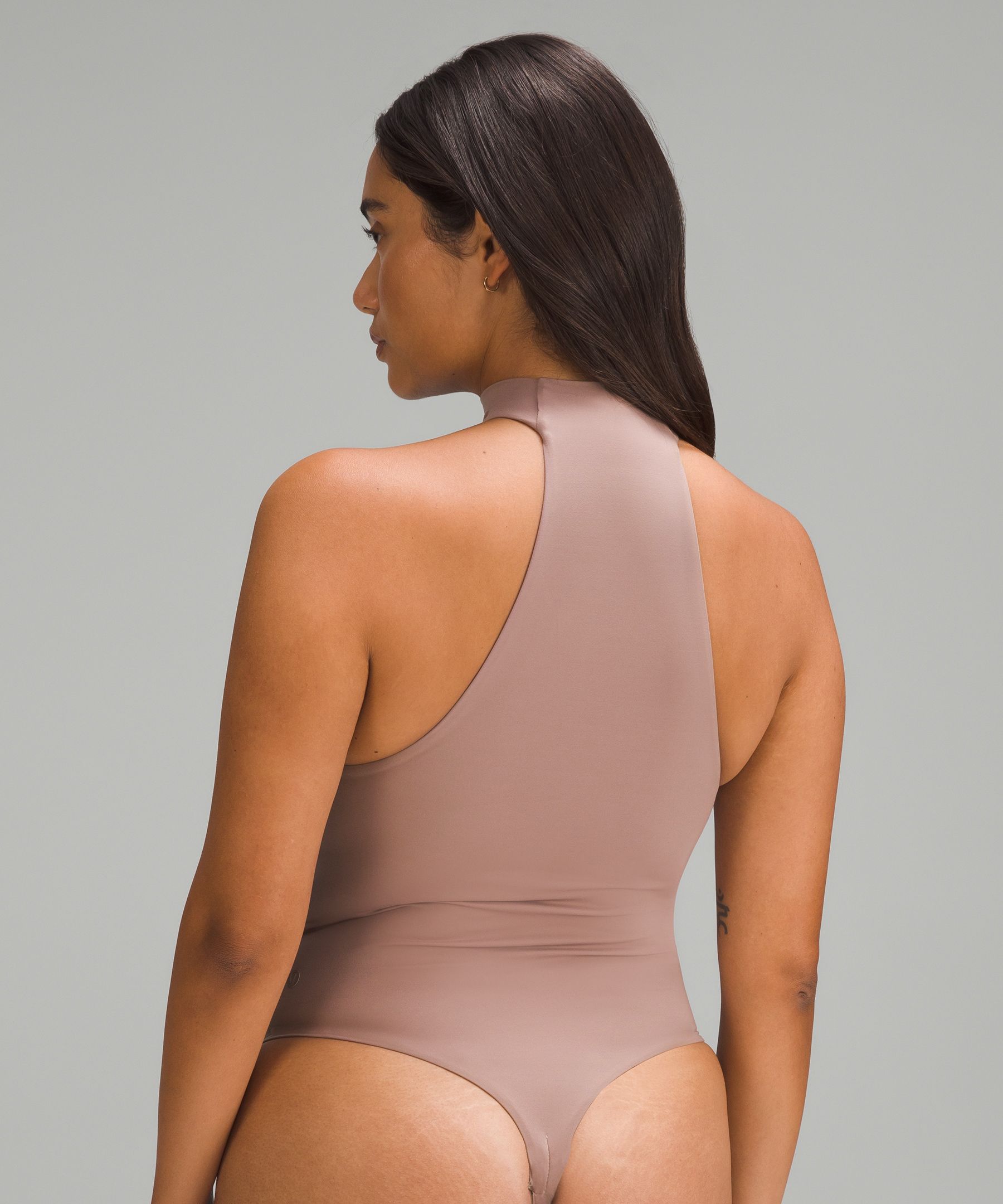 Shop Lululemon Wundermost Bodysuit - Ultra-soft Nulu Mockneck Sleeveless Bodysuit