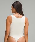 Wundermost Ultra-Soft Nulu Square-Neck Sleeveless Bodysuit