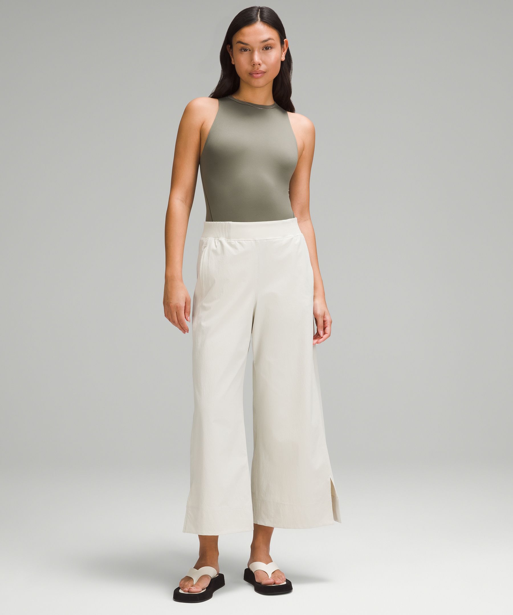 Women's Lululemon Balance and Resist Bodysuit - Grey and White Size 6