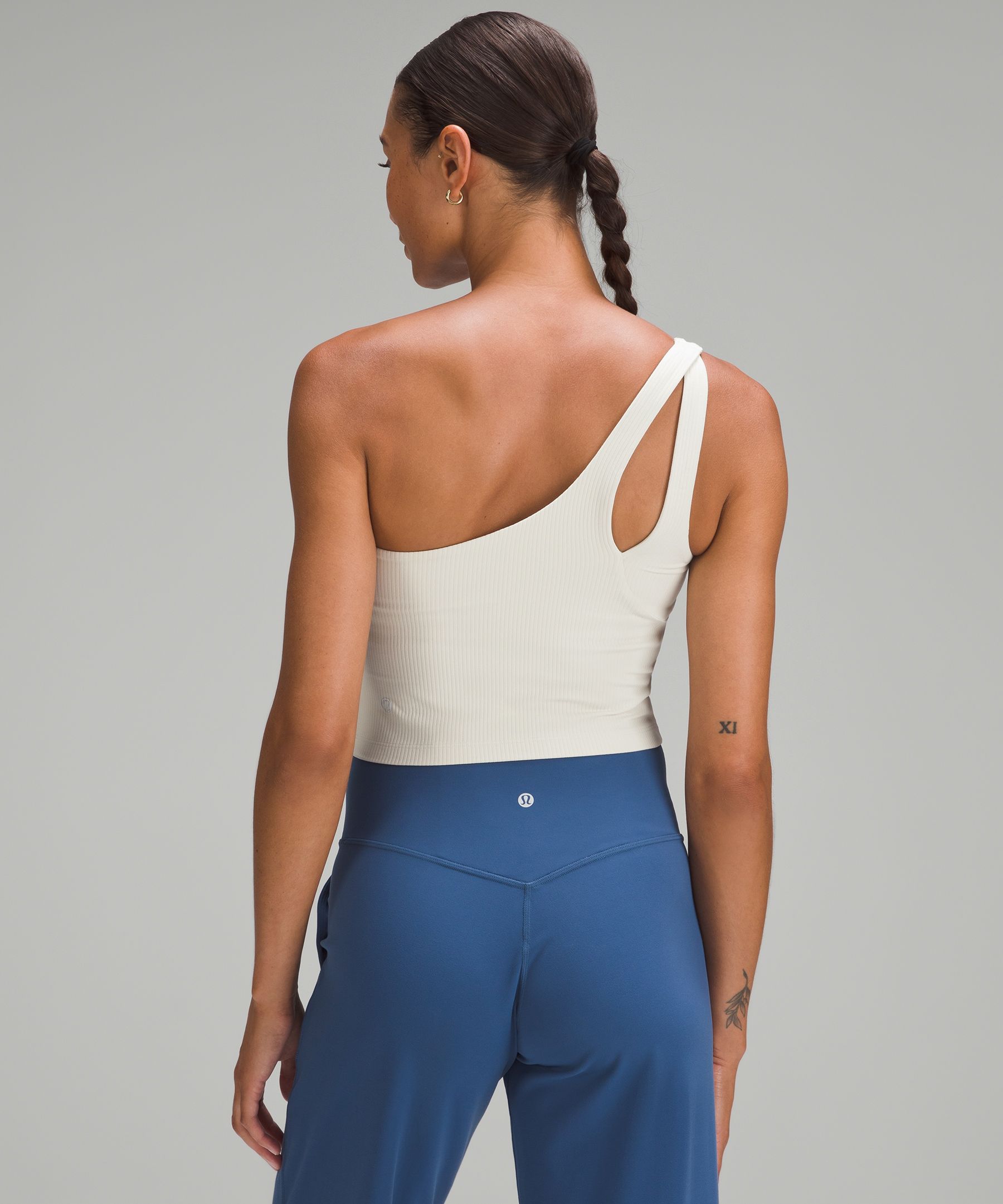 Lululemon athletica Ribbed Nulu Asymmetrical Yoga Tank Top, Women's  Sleeveless & Tops