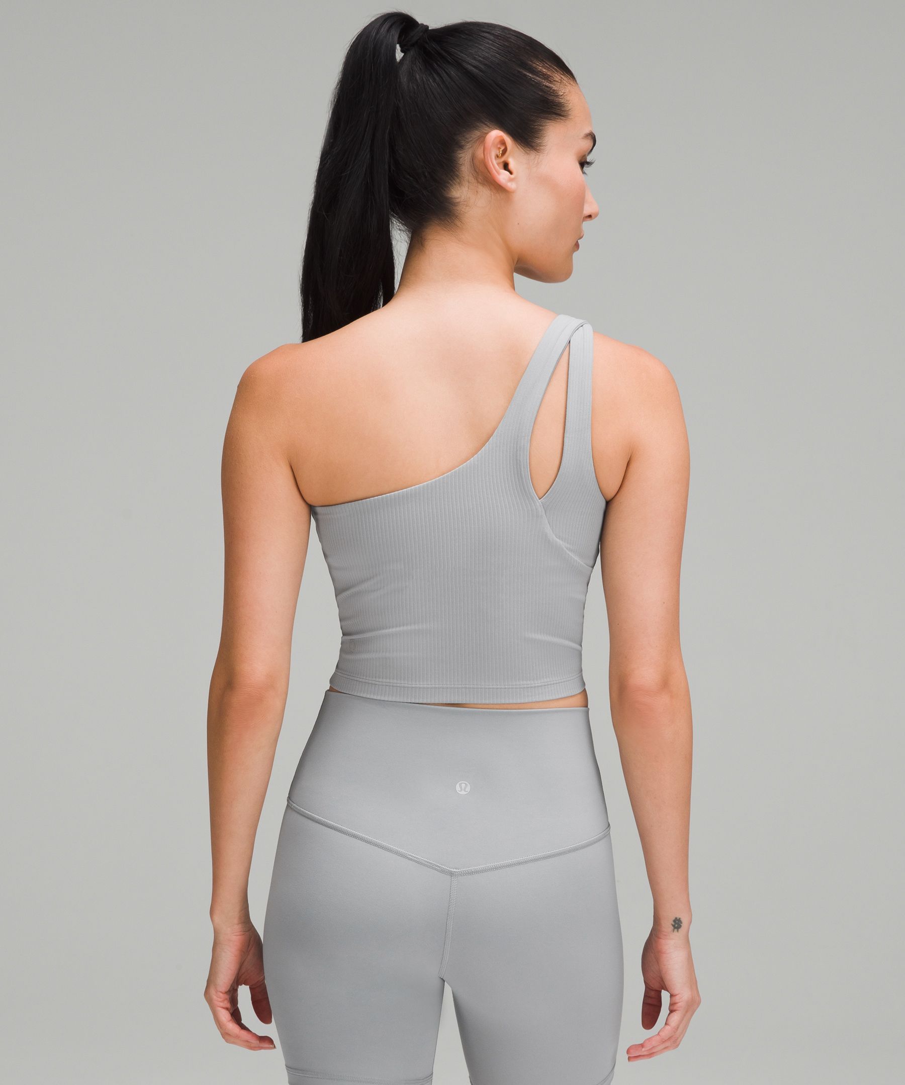 Lululemon Ribbed Nulu Asymmetrical Yoga Tank Top, Women's Fashion,  Activewear on Carousell