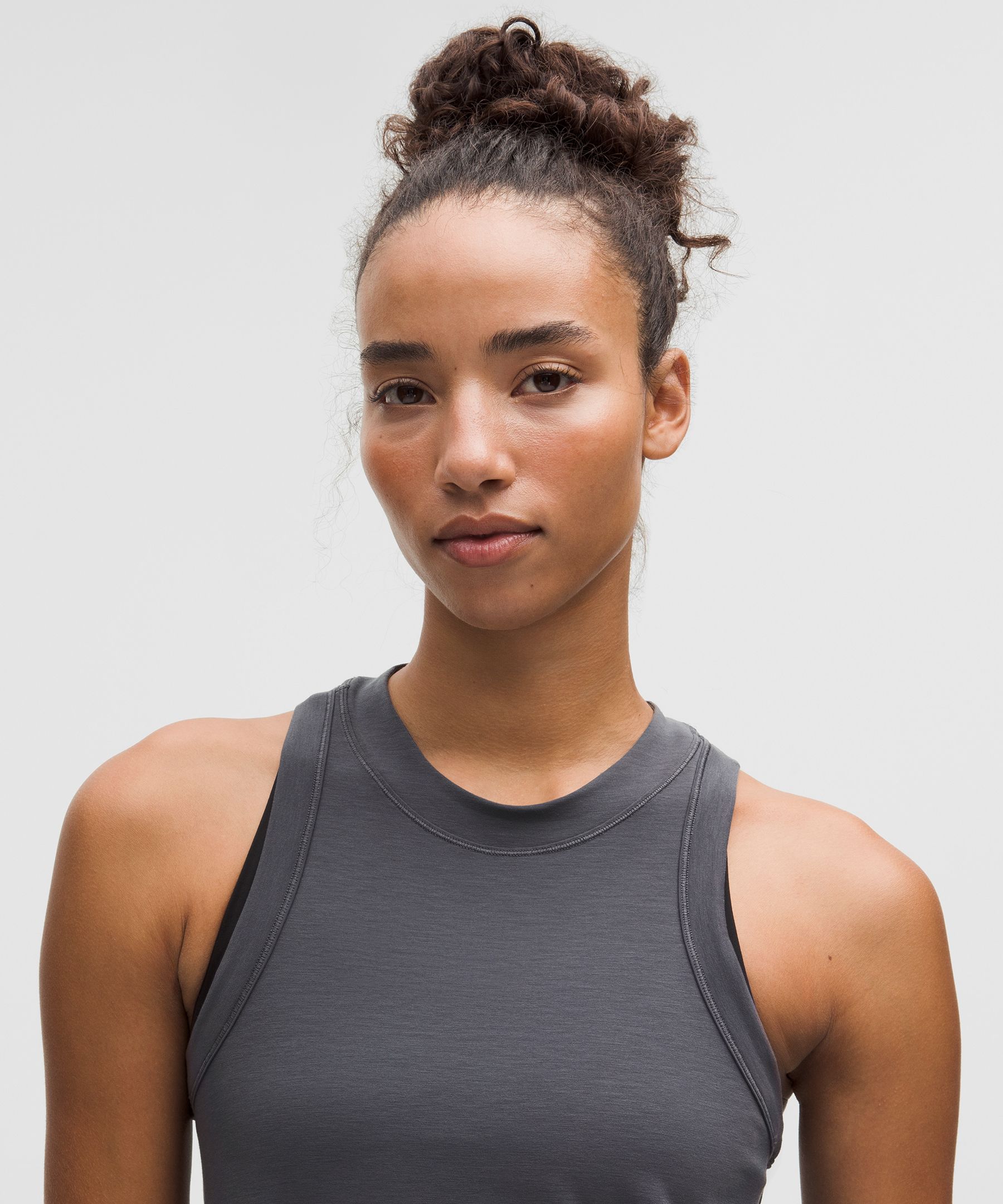 Lululemon Jersey Training Tank Top In Gray
