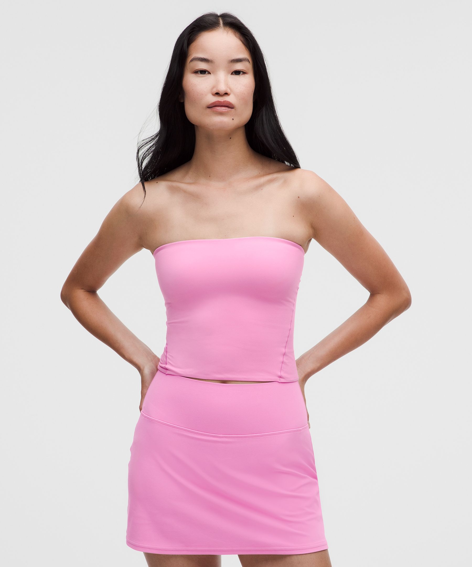 Lululemon Wundermost Ultra-soft Nulu Tube Top In Pink