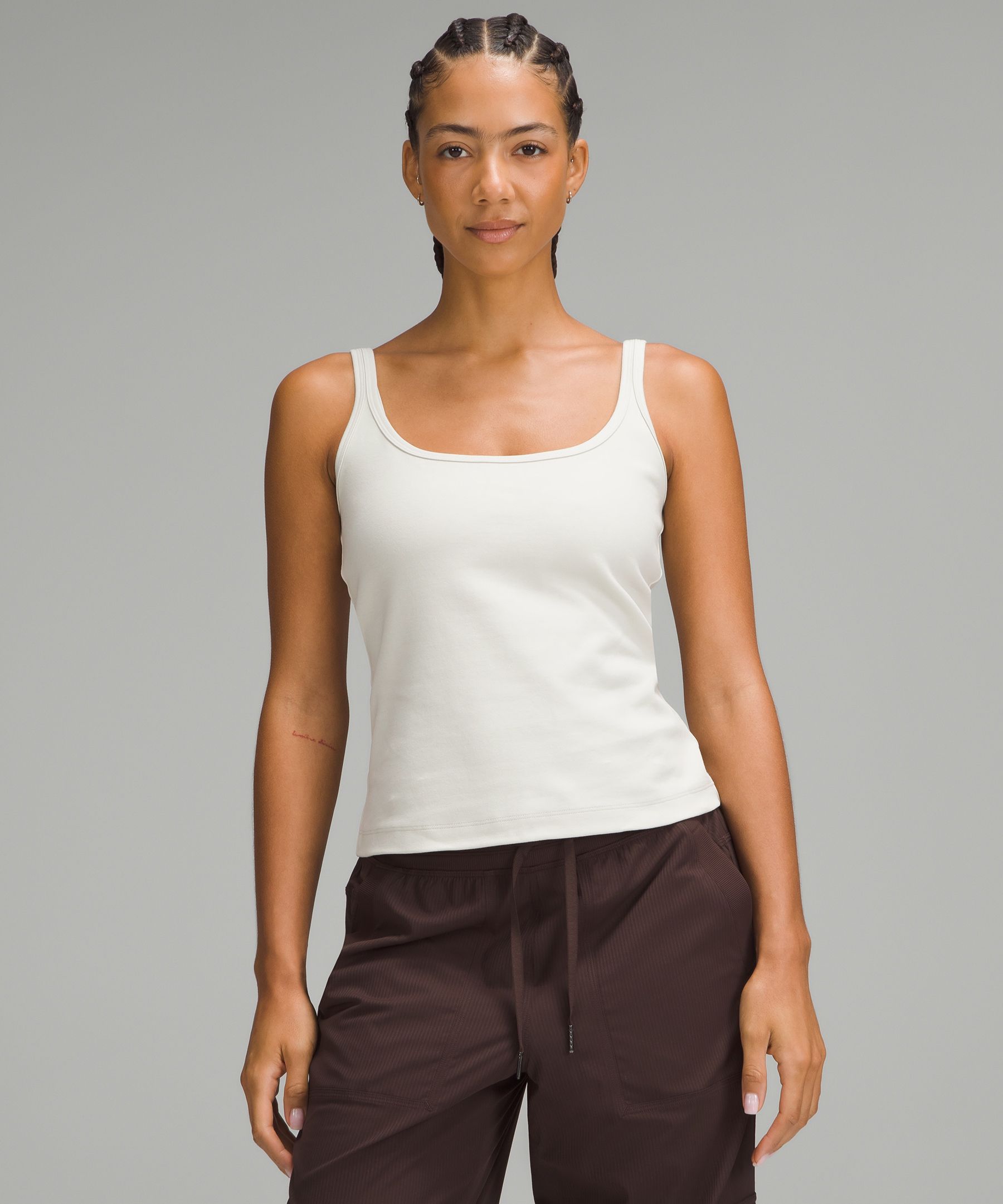 Slim-Fit Stretch Cotton Tank Top