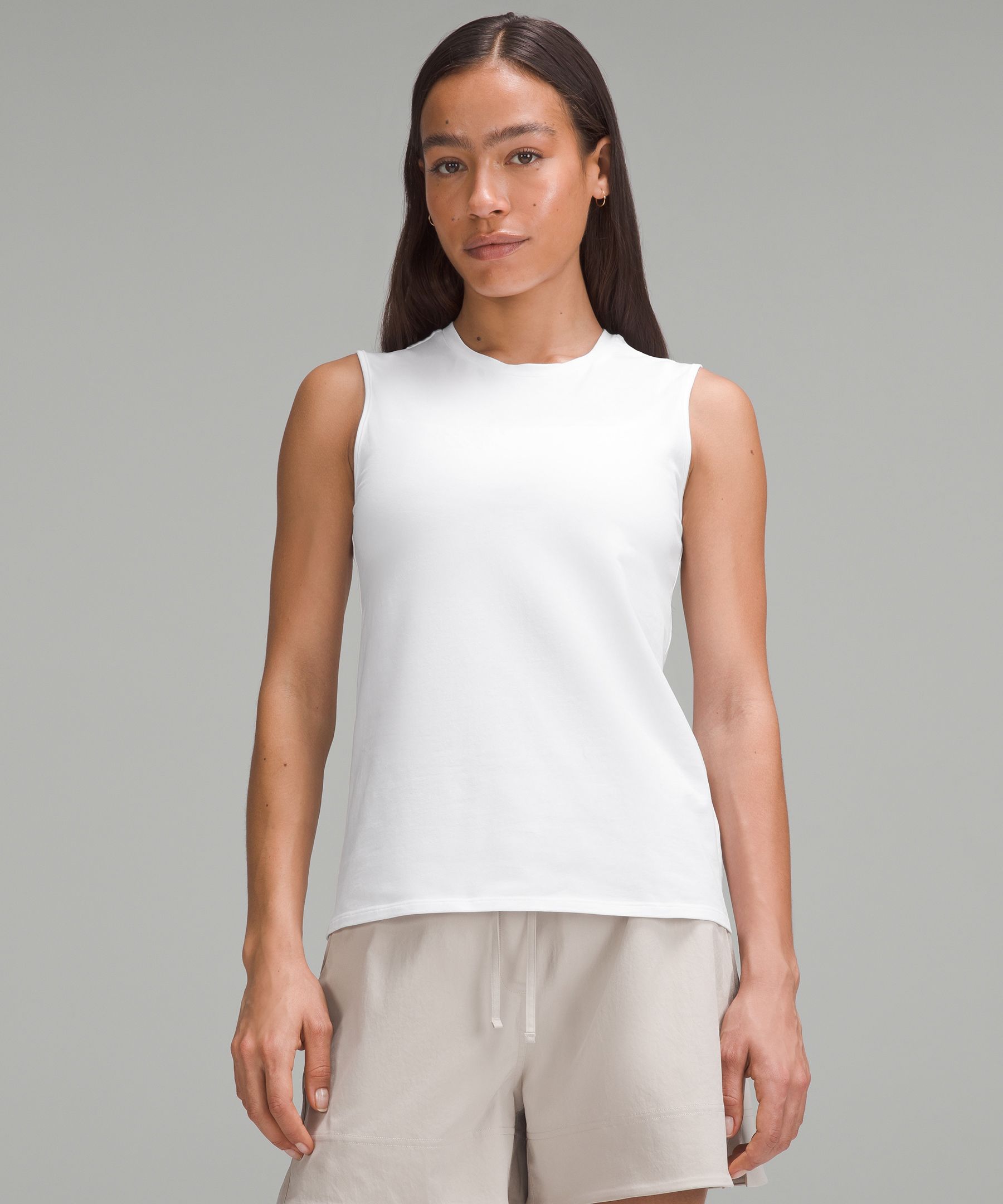 Organic Cotton Crewneck Tank Top