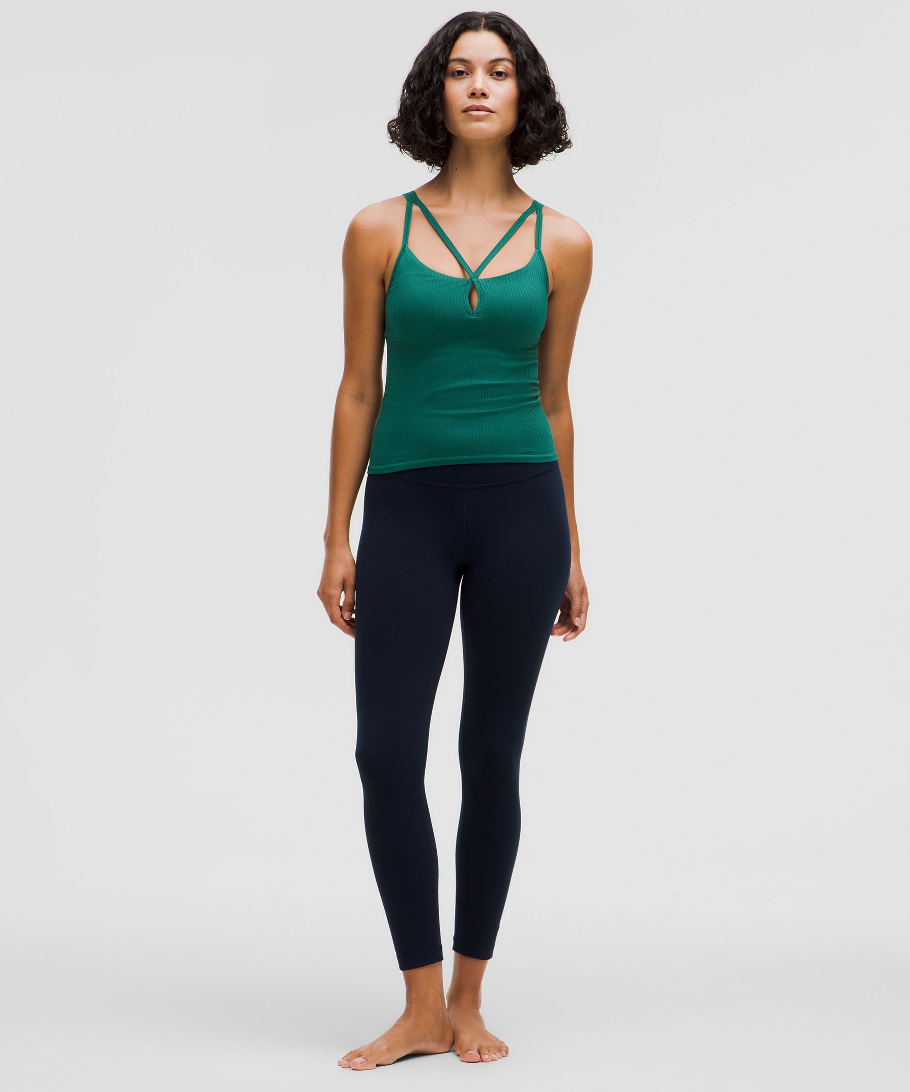 【lululemon】おしゃれ柄☆Align Tank ☆A/Bパット付きトップス Ebb to Street Strappy Tank Top *Light Support, B/C Cup
