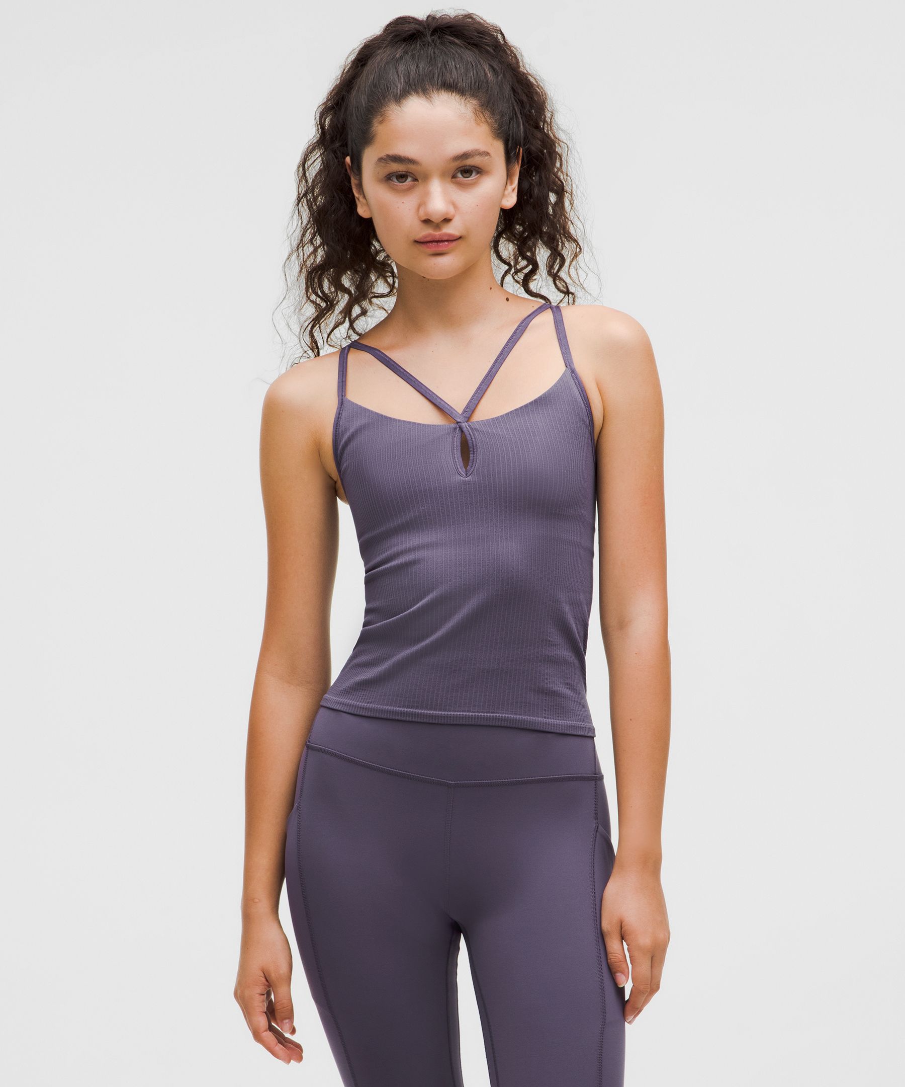 Ebb To Street Strappy Tank Top Light Support, B/C Cup - Purple