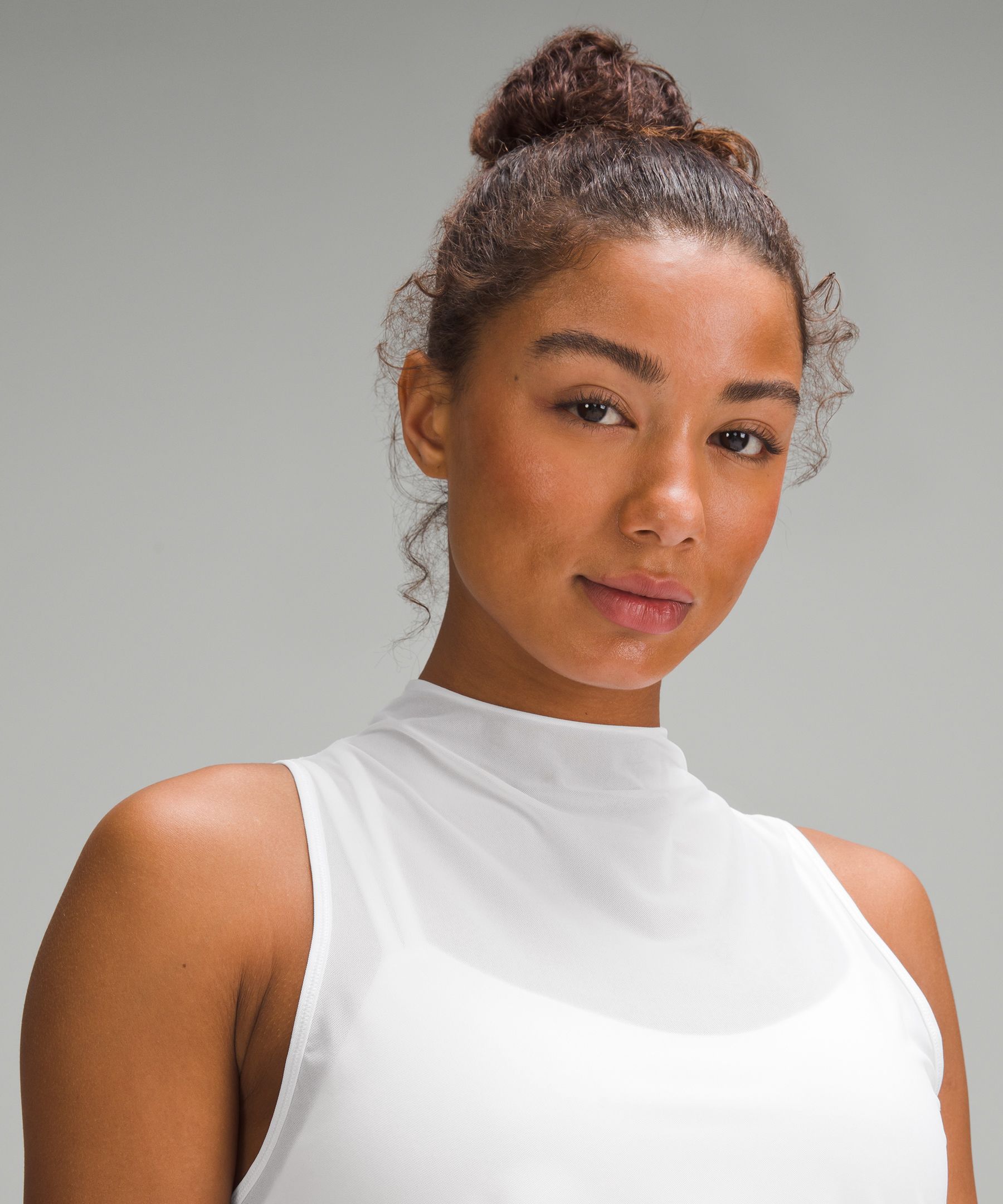 Keyhole Mesh Tank Top