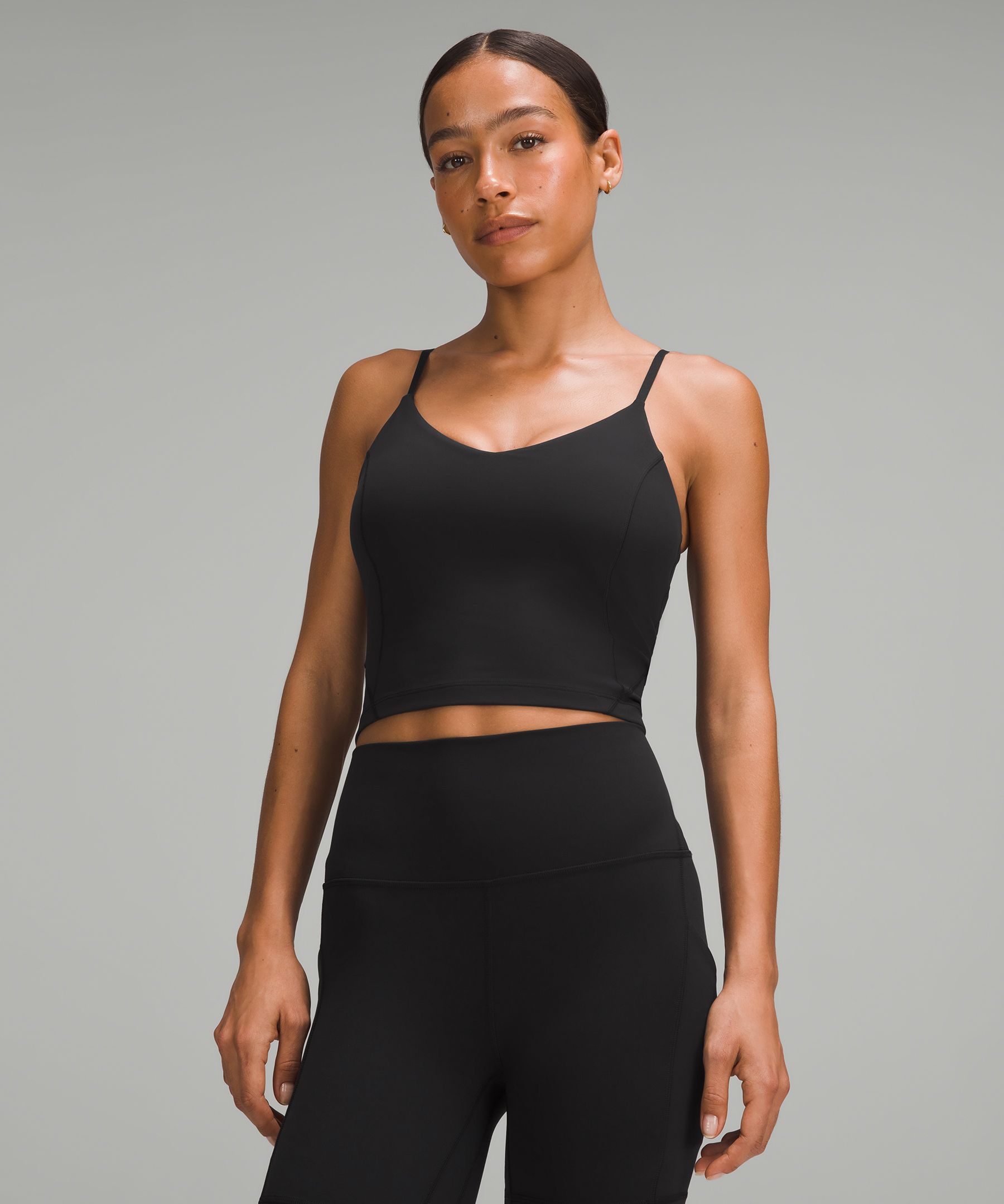 Shop Lululemon Align™ Cropped Cami Tank Top C/d Cup