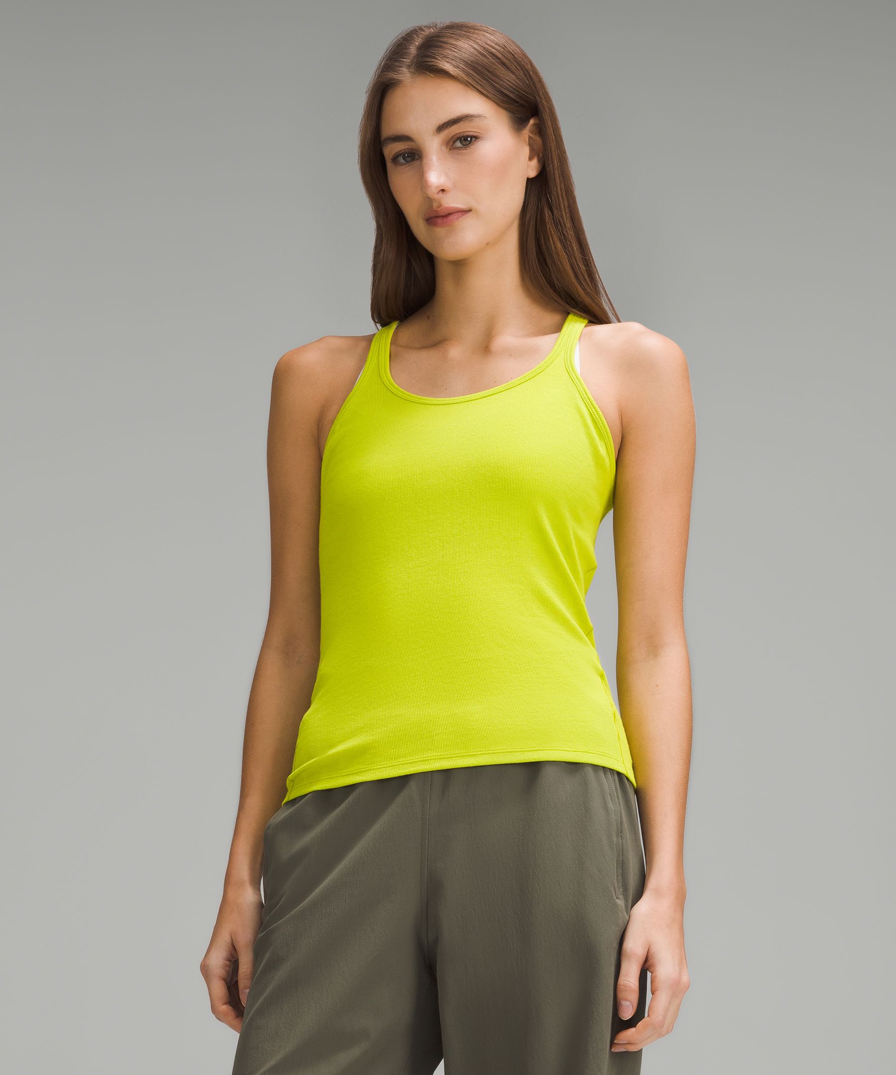 Lululemon Hold Tight Tank Top - Finch Yellow - lulu fanatics