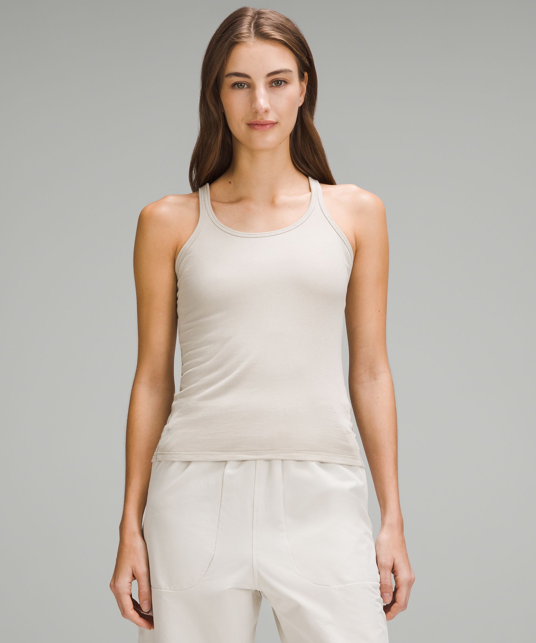 Ivory Ribbed Tank Top - Ribbed Knit Tank Top - Cropped Tank Top - Lulus