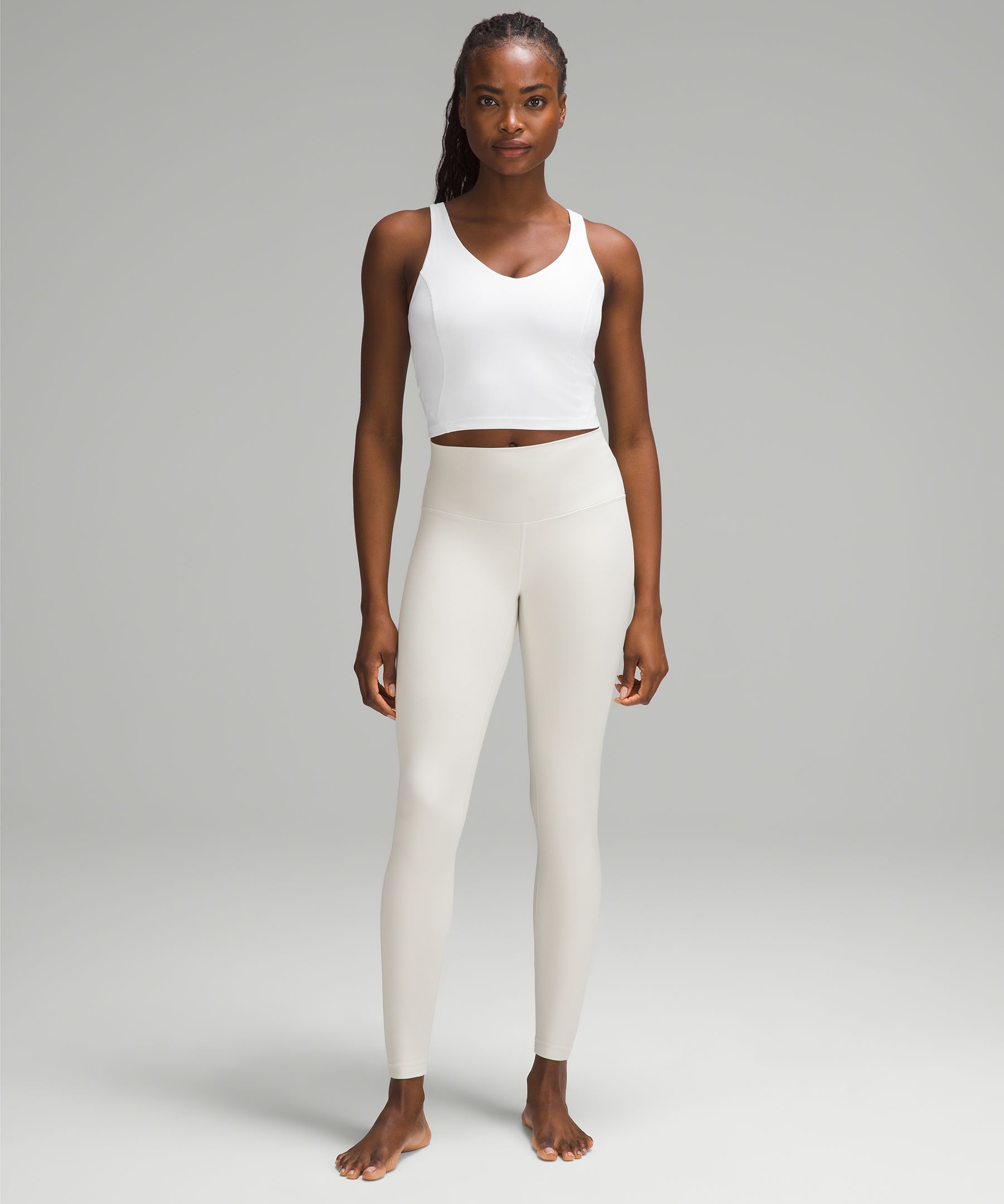 Lululemon Align Tank *Nulu Size 10 A/B cup White WHT 56453