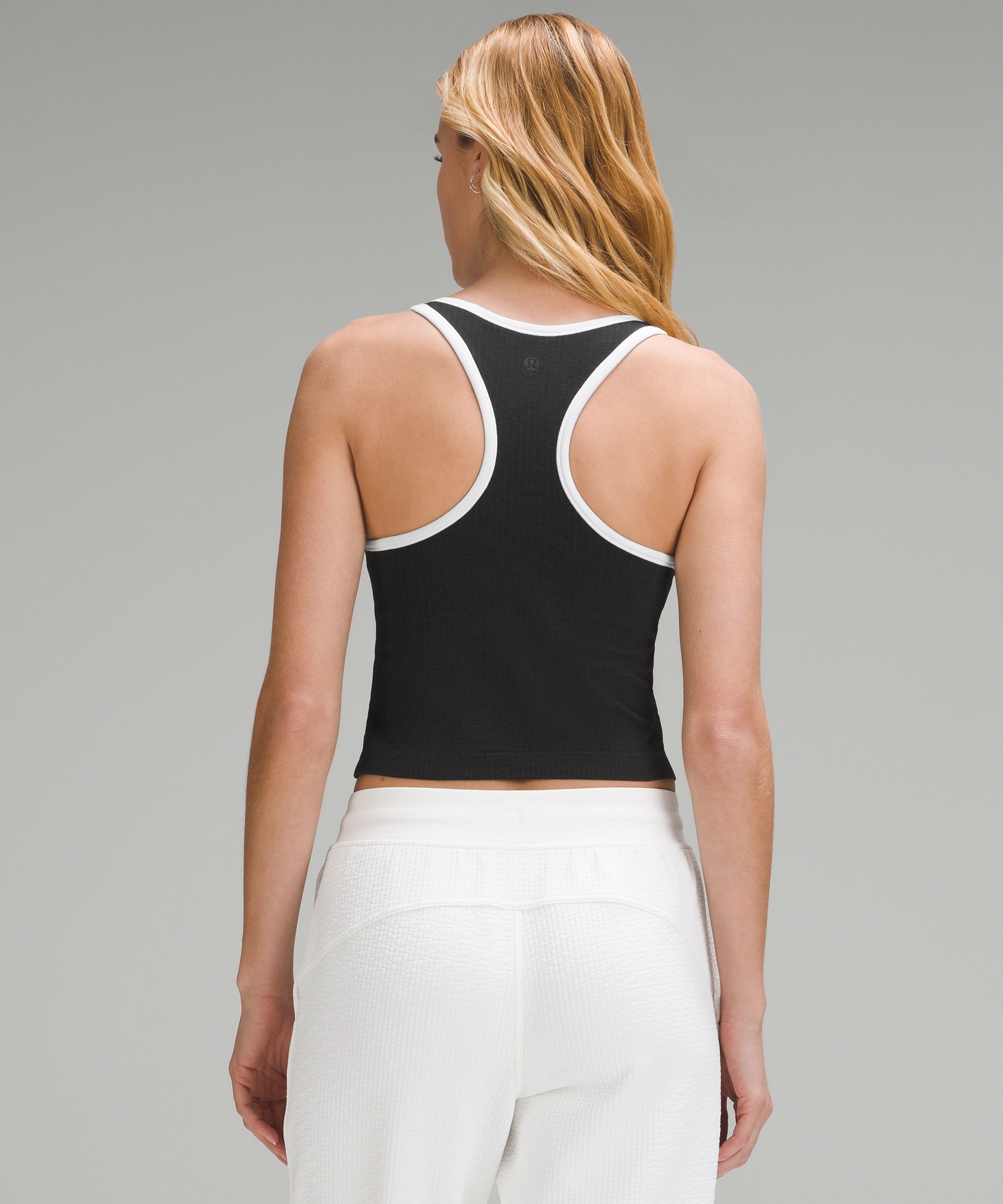 Ebb to street crop tank (4) + Align black granite (Asia Fit XS) : r/ lululemon