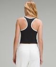 Ebb to Street Cropped Racerback Tank Top *Contrast