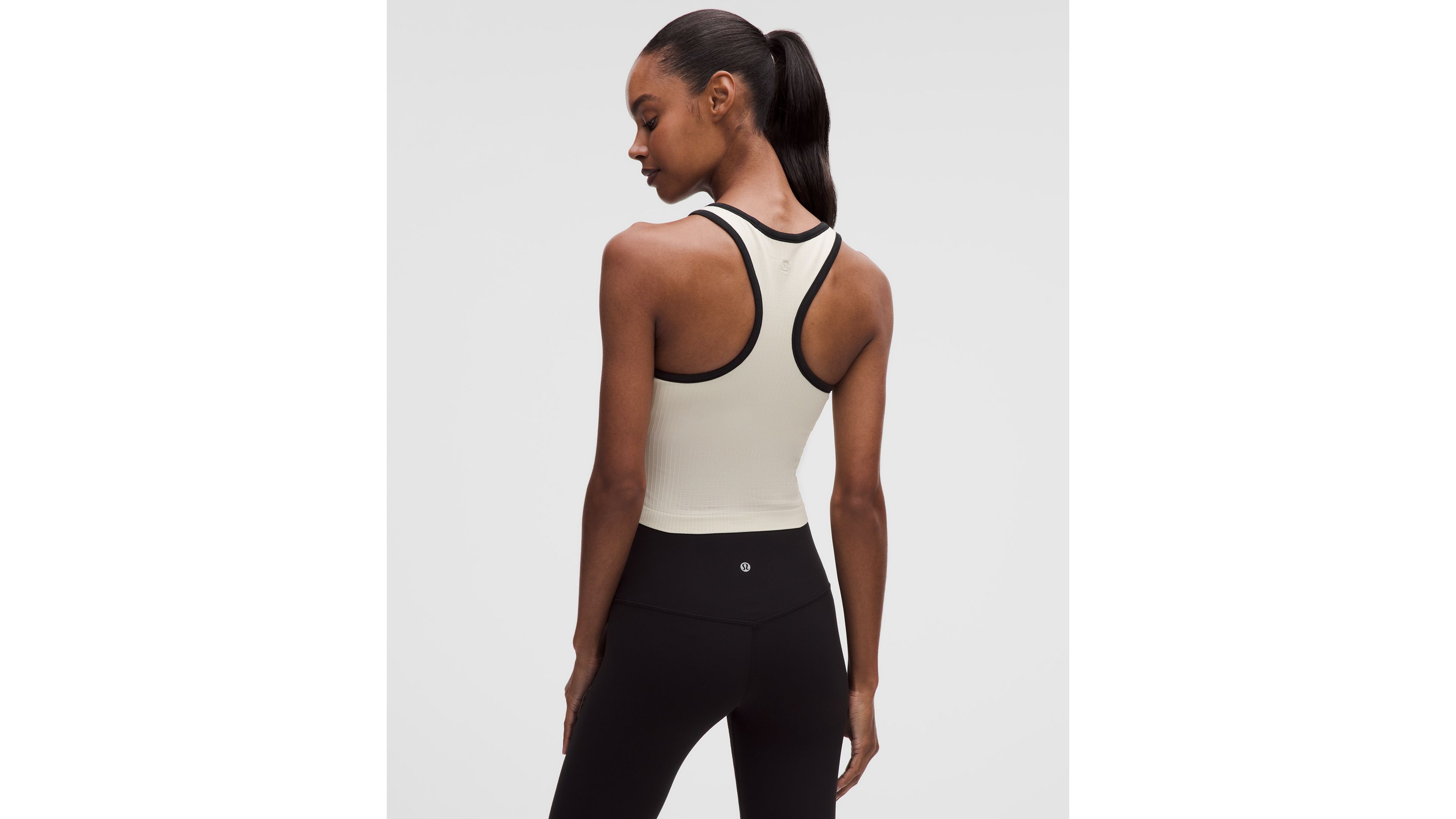 Ebb to Street Cropped Racerback Tank Top *Contrast