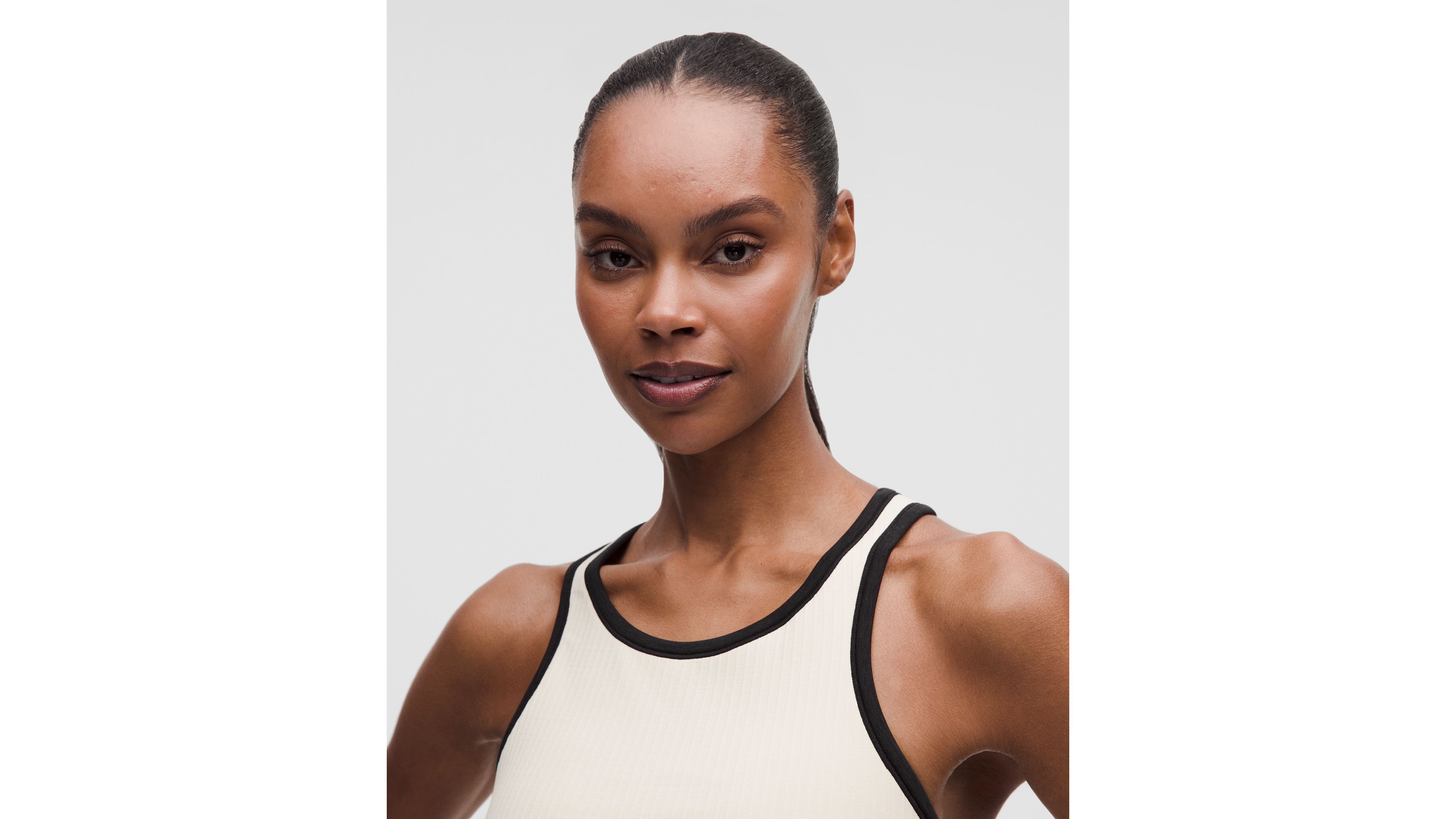 Ebb to Street Cropped Racerback Tank Top *Contrast