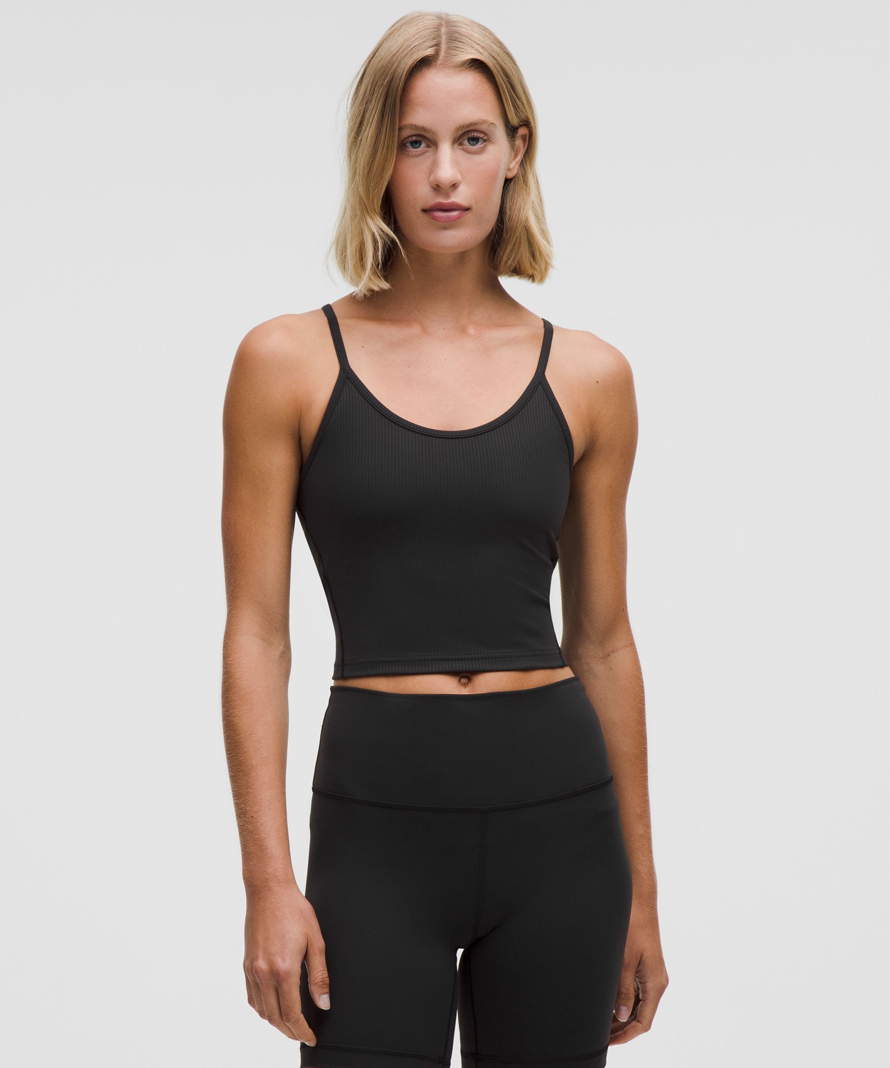 Wunder Train U-Neck Strappy Ribbed Tank Top *Light Support, A/B Cup | Women's Sleeveless & Tops