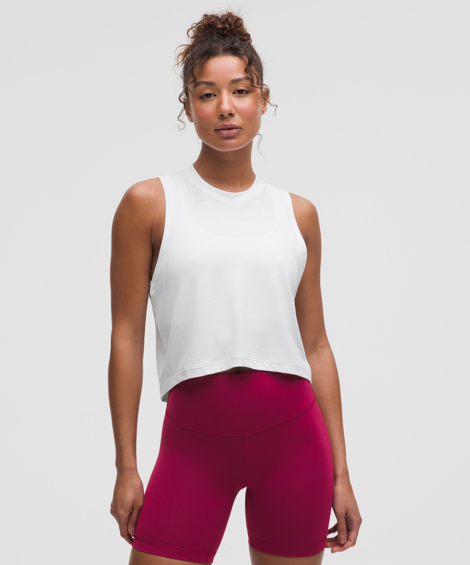 Swiftly High-Low Cropped Tank Top