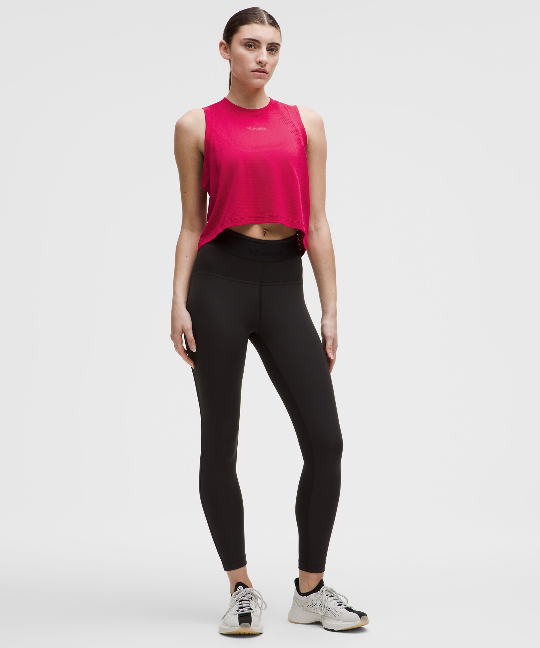 Lululemon Swiftly High-low Cropped Tank Top