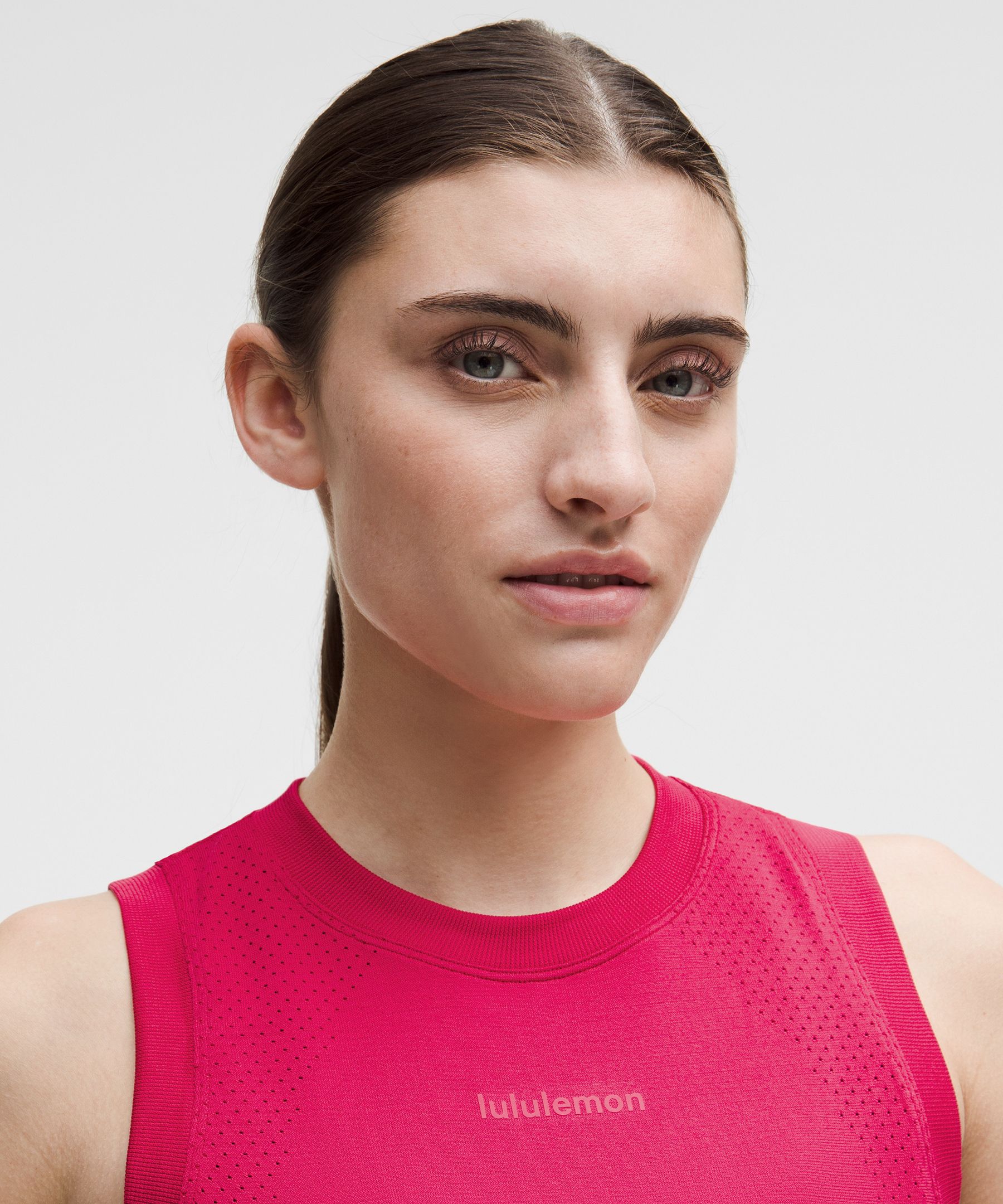 Lululemon Swiftly High-low Cropped Tank Top