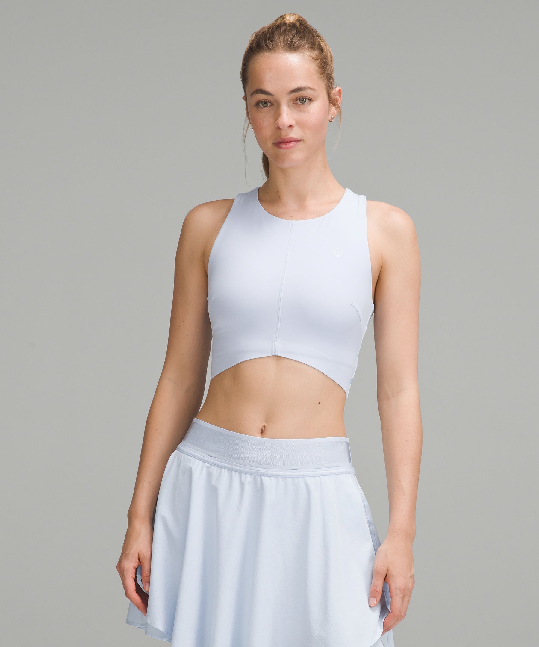 V-Waist Cropped Tennis Tank Top 