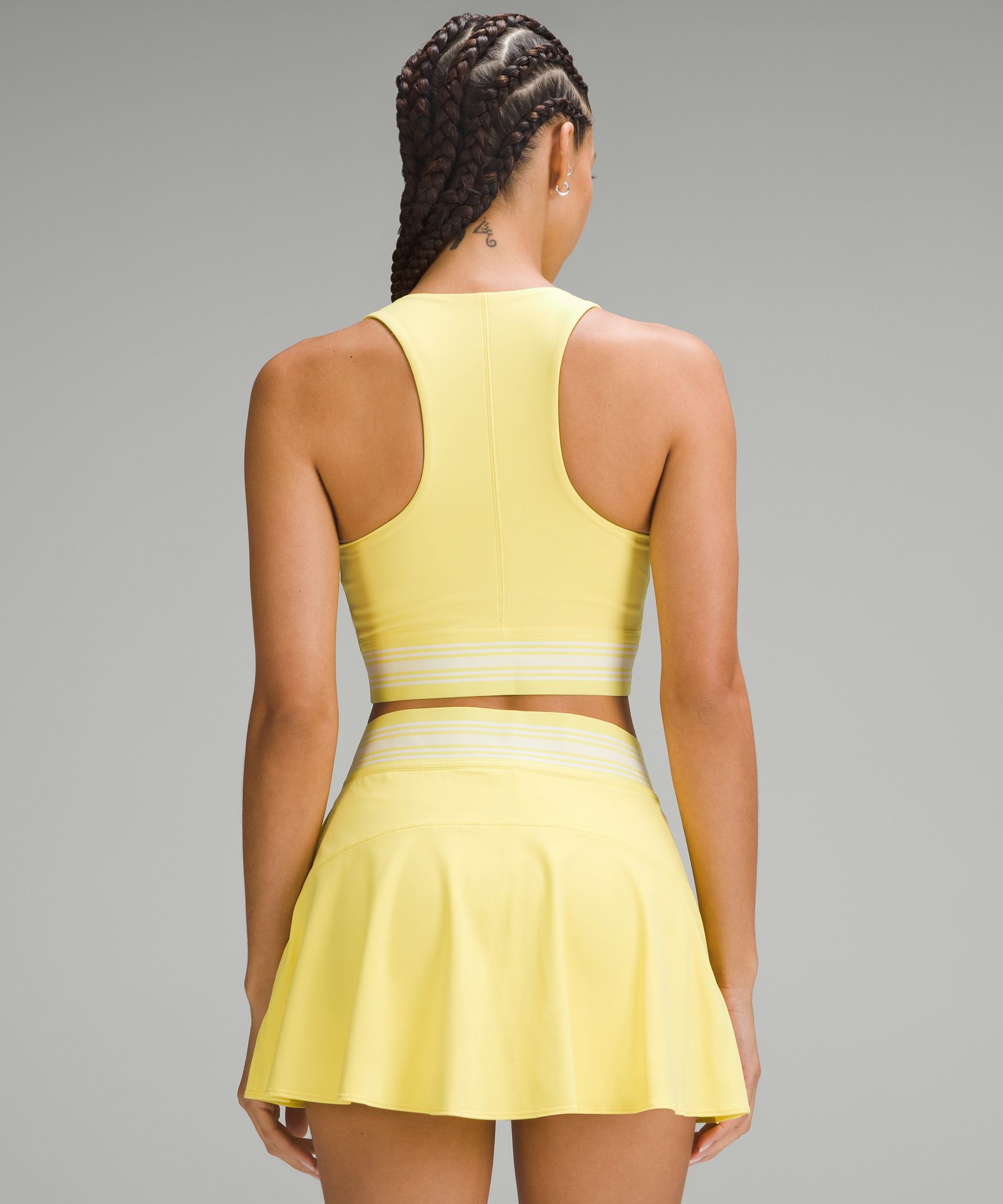 V-Waist Cropped Tennis Tank Top