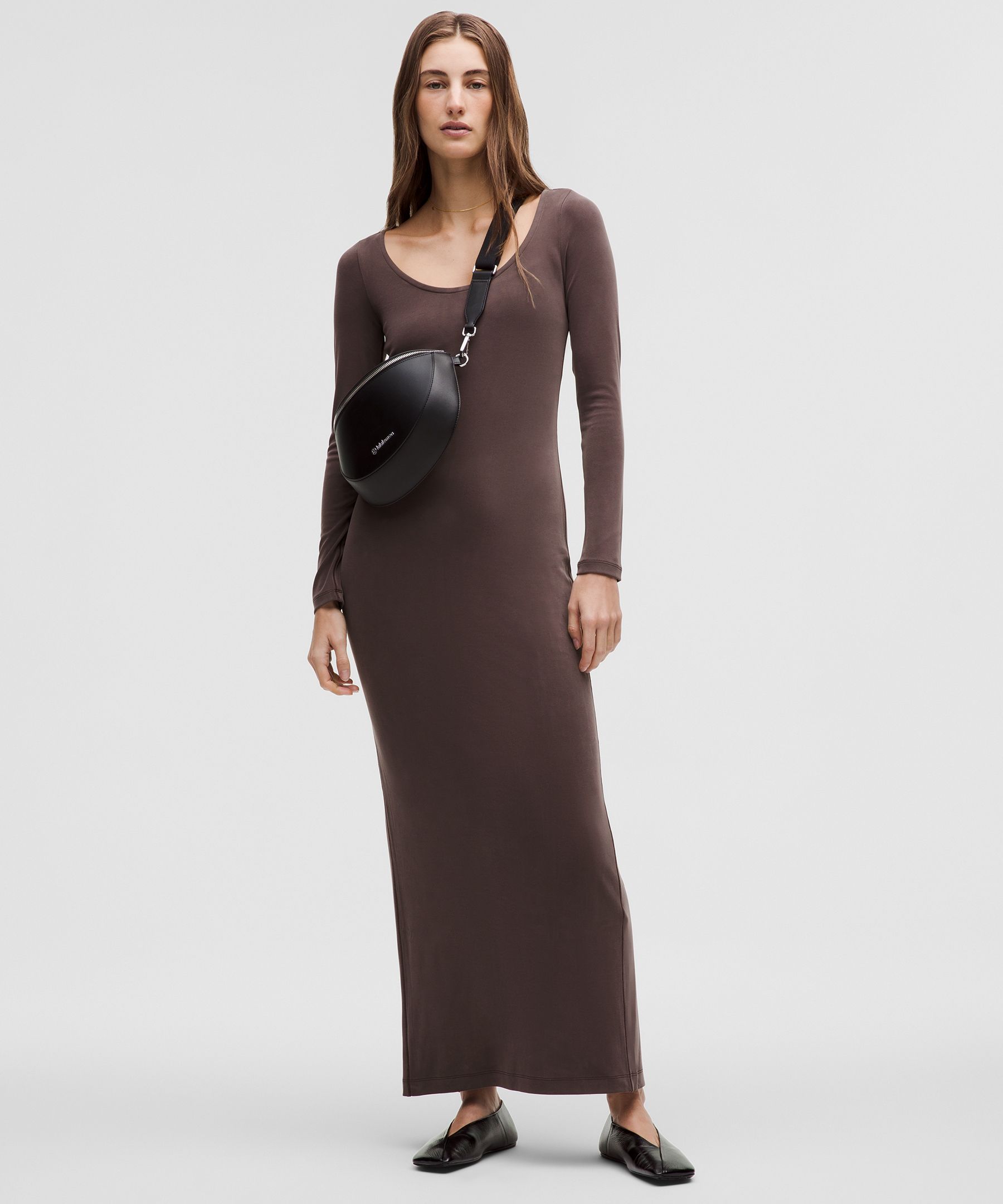 Drapey Softstreme Long-Sleeve Maxi Dress