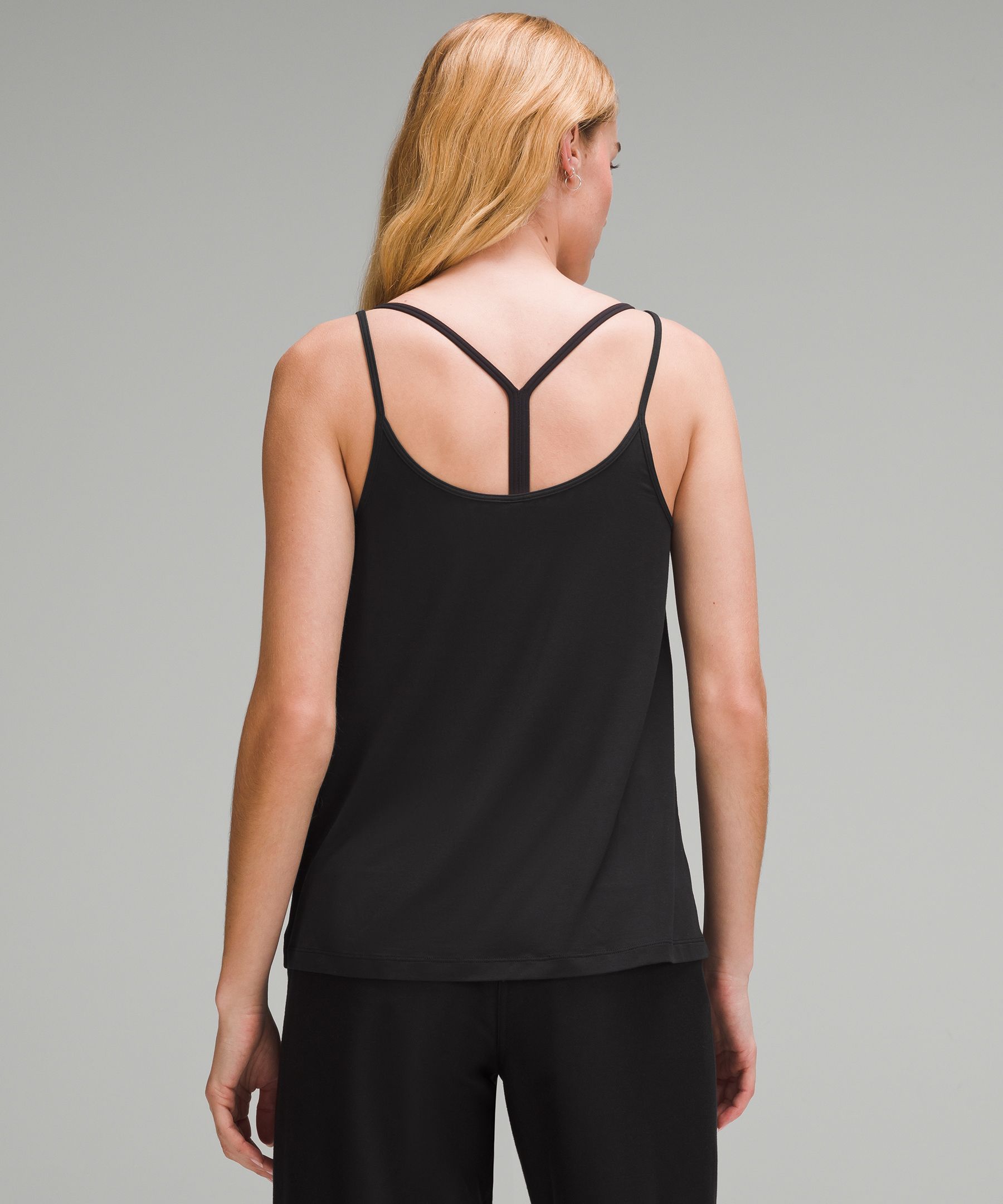 Shop Lululemon Modal Silk-blend Spaghetti Strap Tank Top