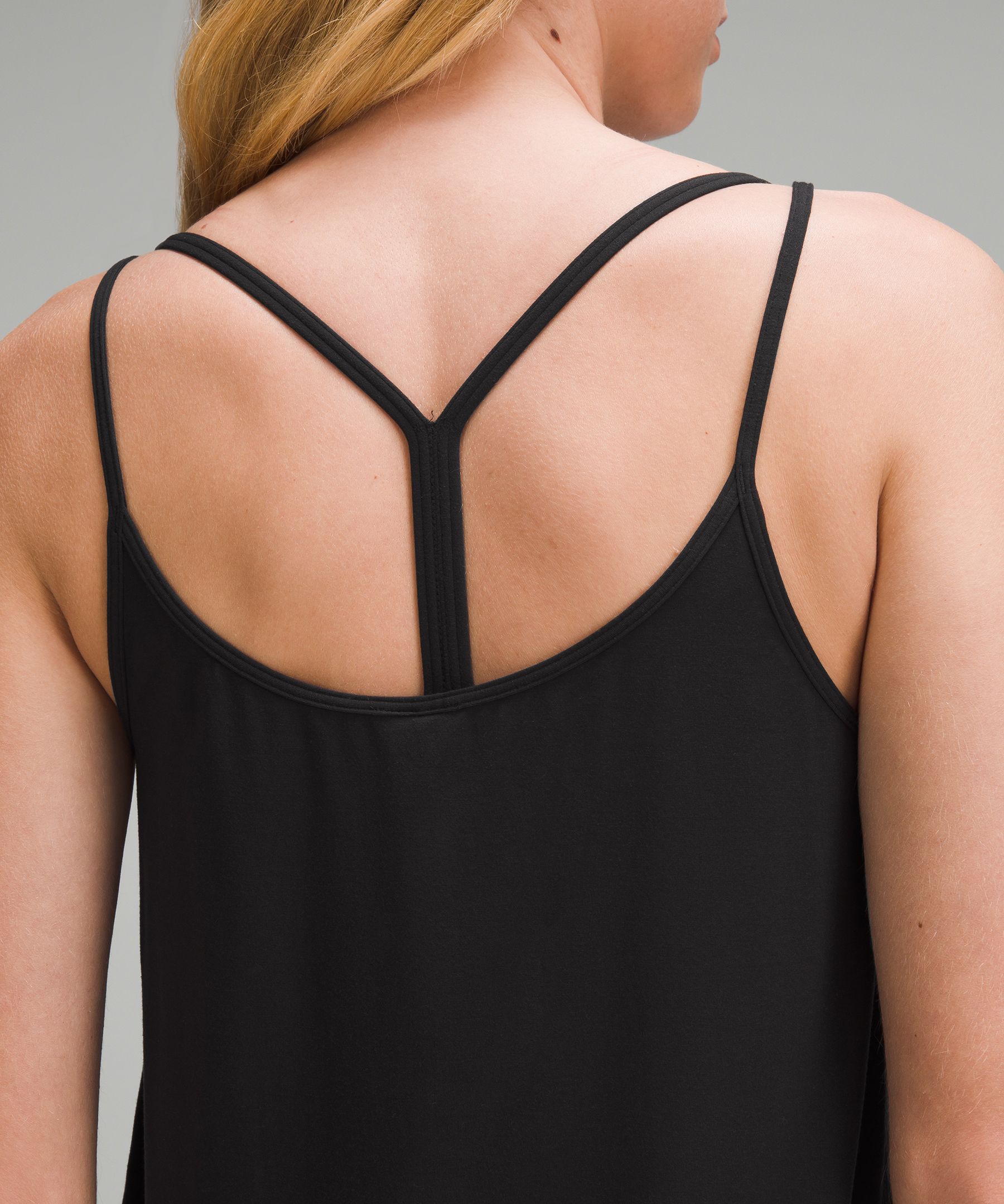 Shop Lululemon Modal Silk-blend Spaghetti Strap Tank Top