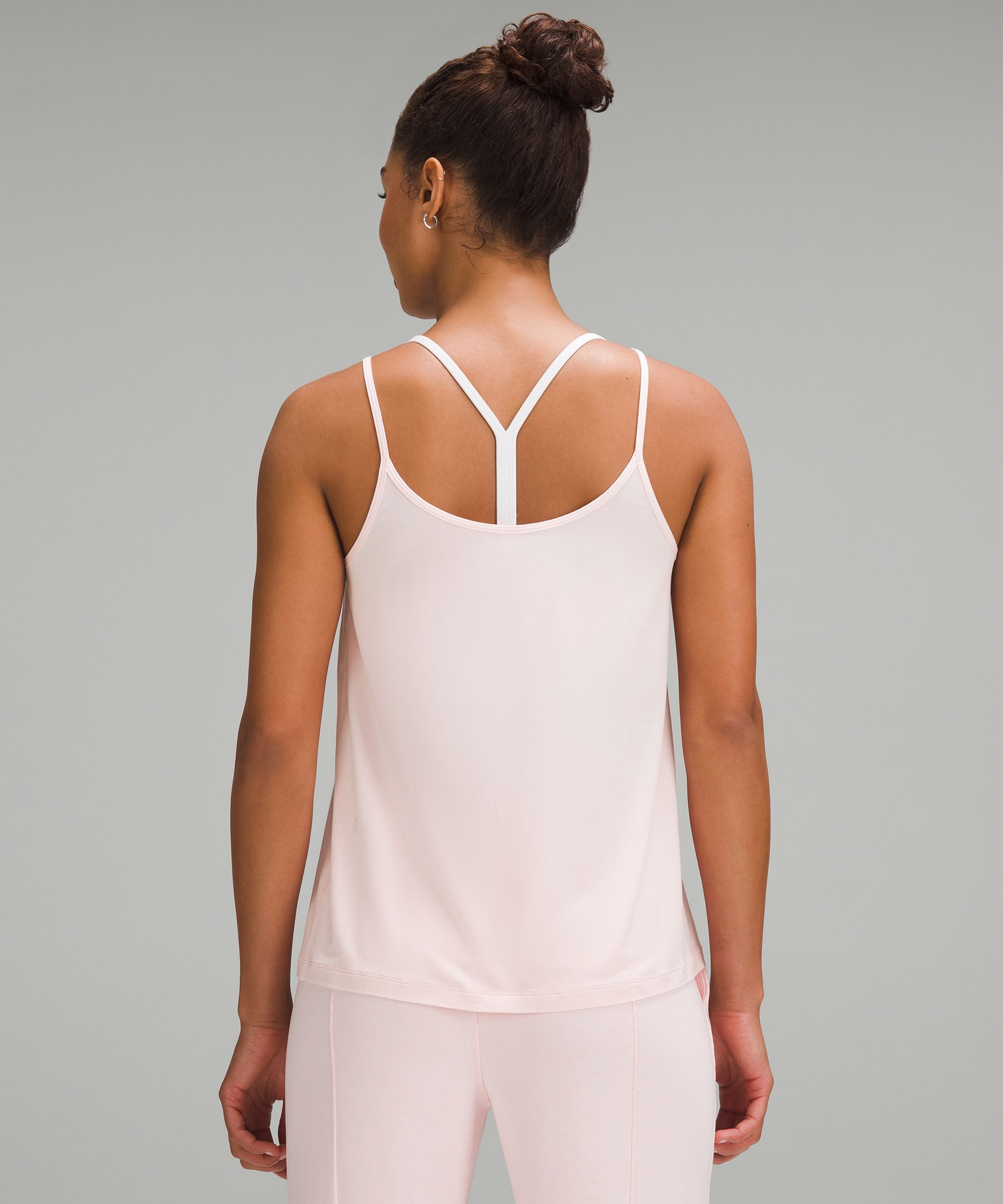 Shop Lululemon Modal Silk-blend Spaghetti Strap Tank Top