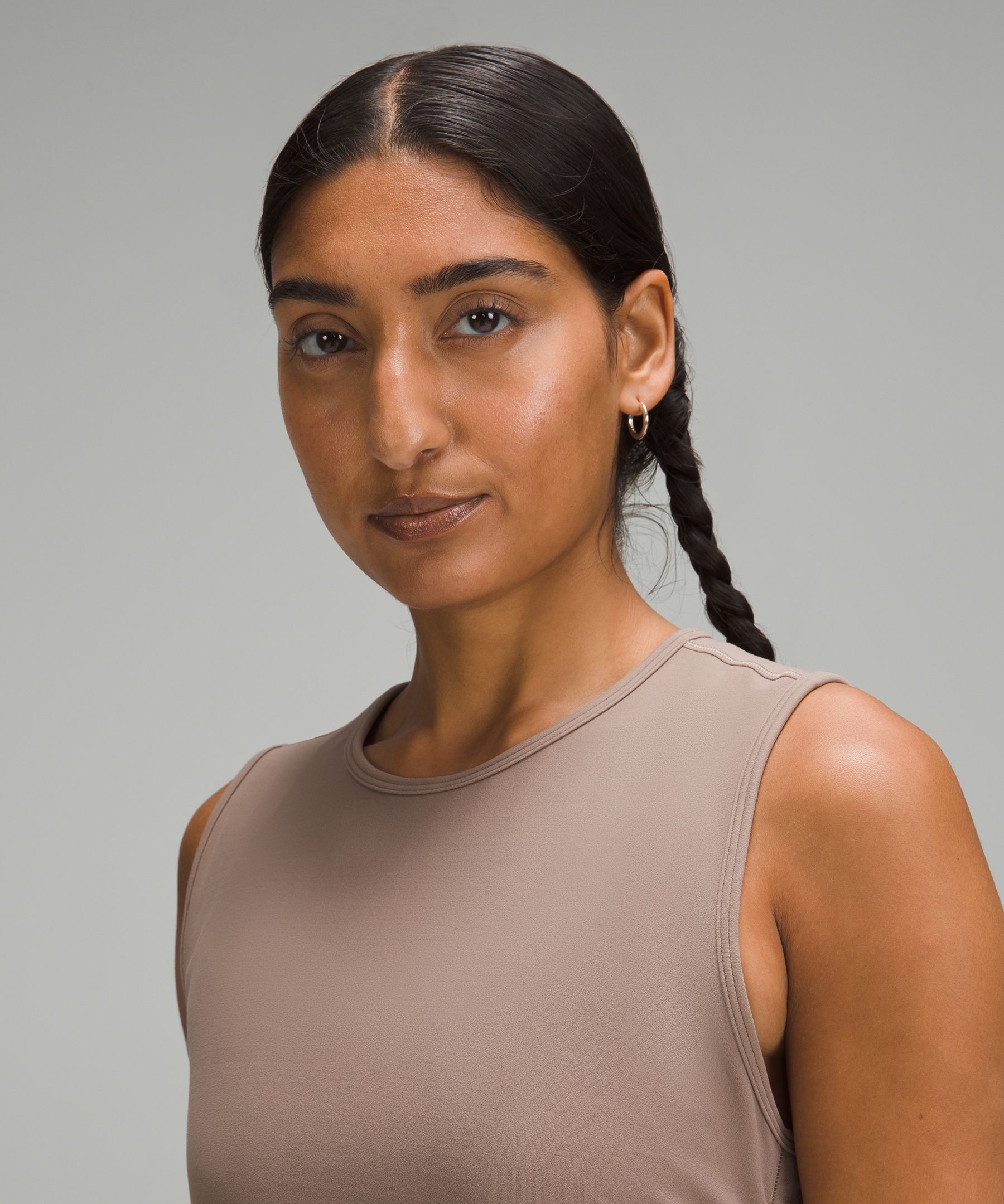Shirred Nulu Midi Tank Dress