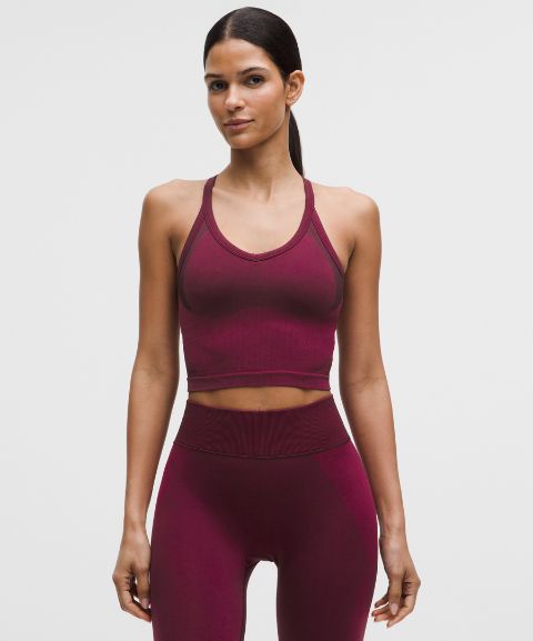 Женский топ Lululemon Get Low, лёгкая поддержка