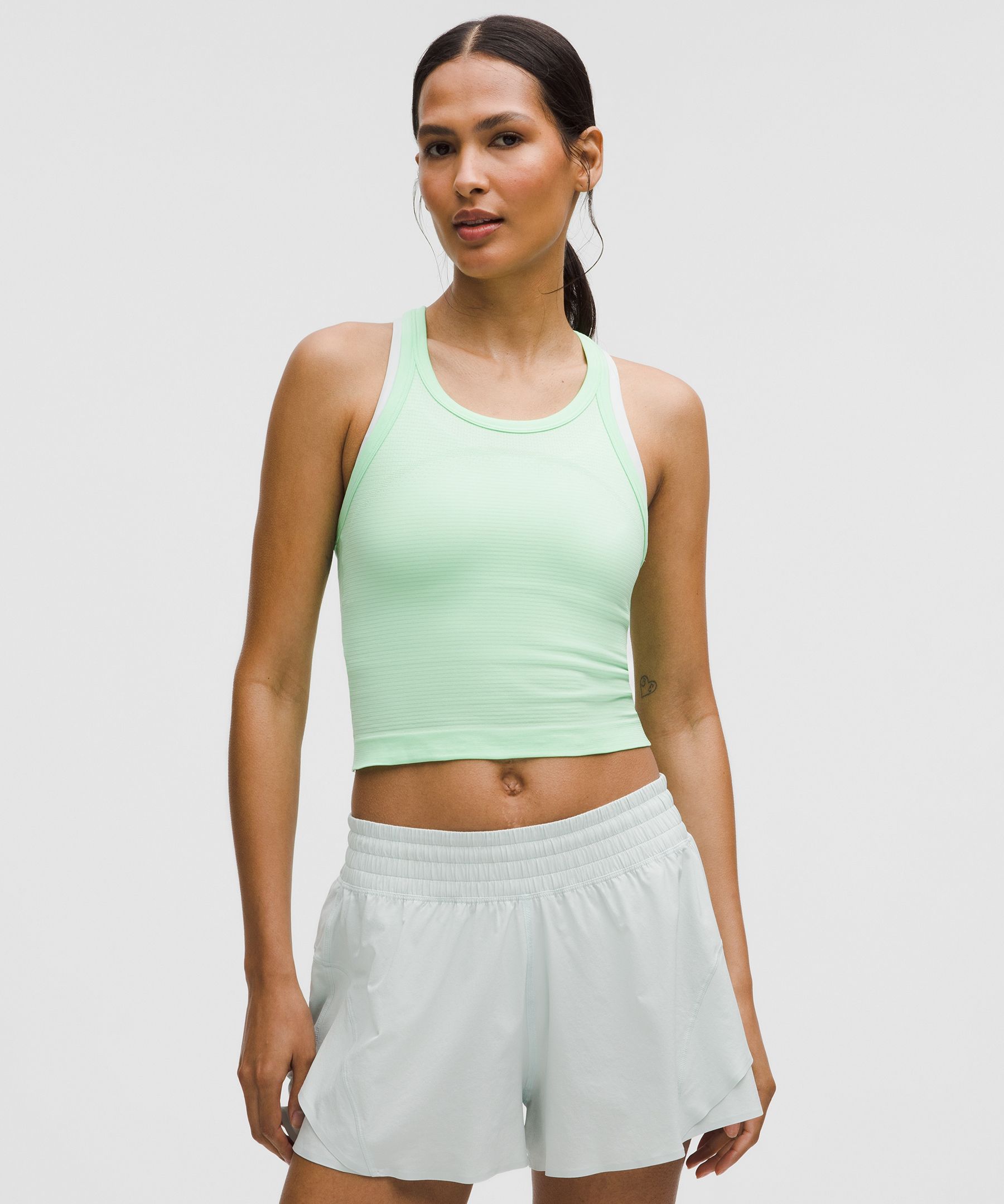 Lululemon Swiftly Tech Cropped Racerback Tank Top 2.0