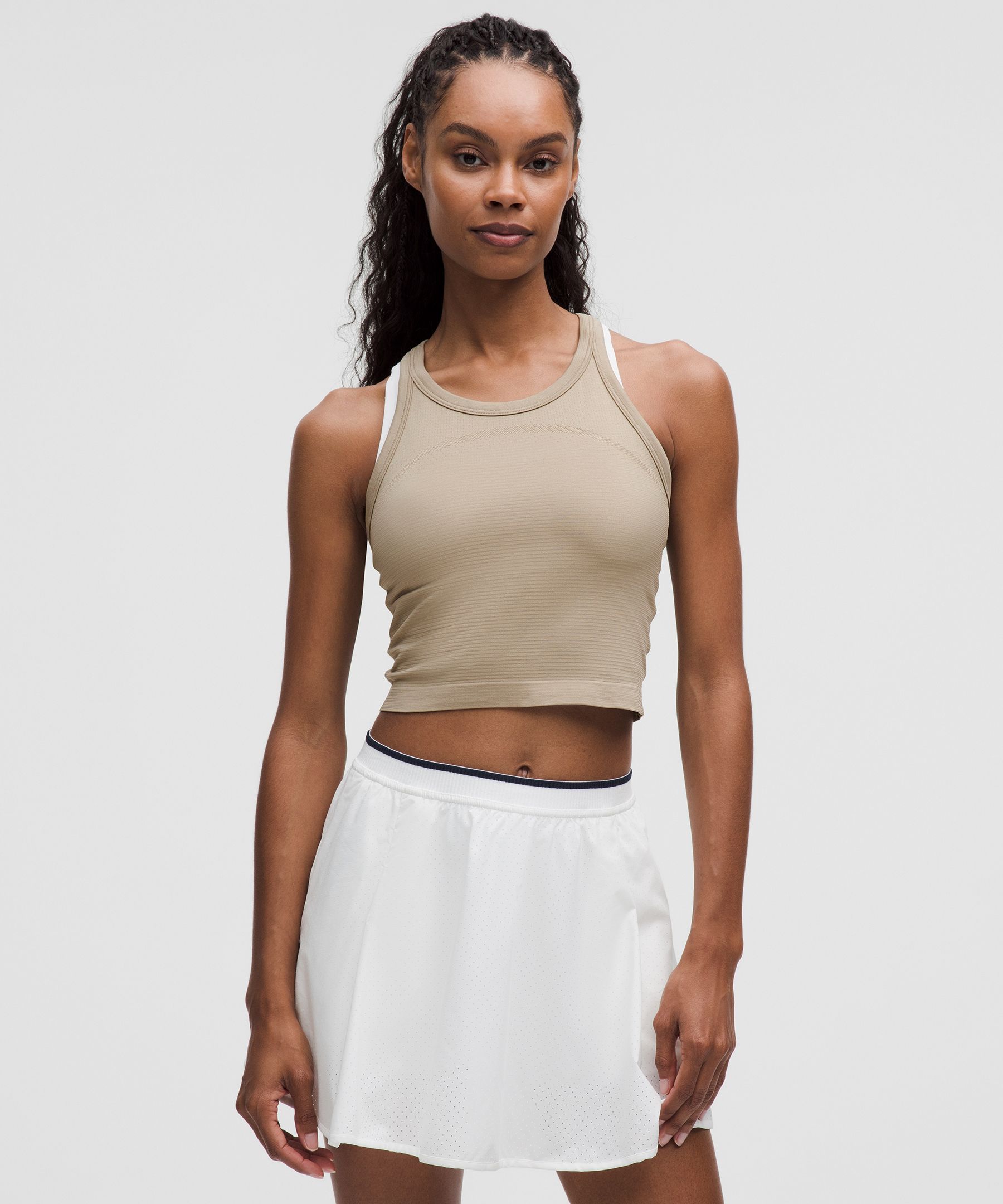 Swiftly Tech Cropped Racerback Tank Top 2.0