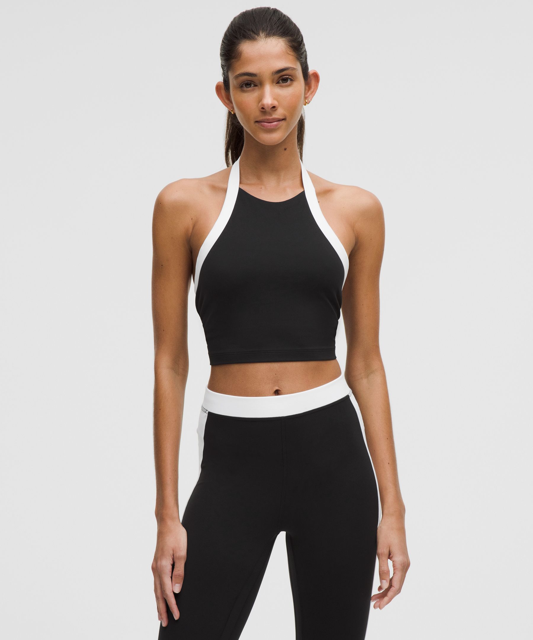 Nulu Cropped Halter Tank Top Light Support, A/B Cup