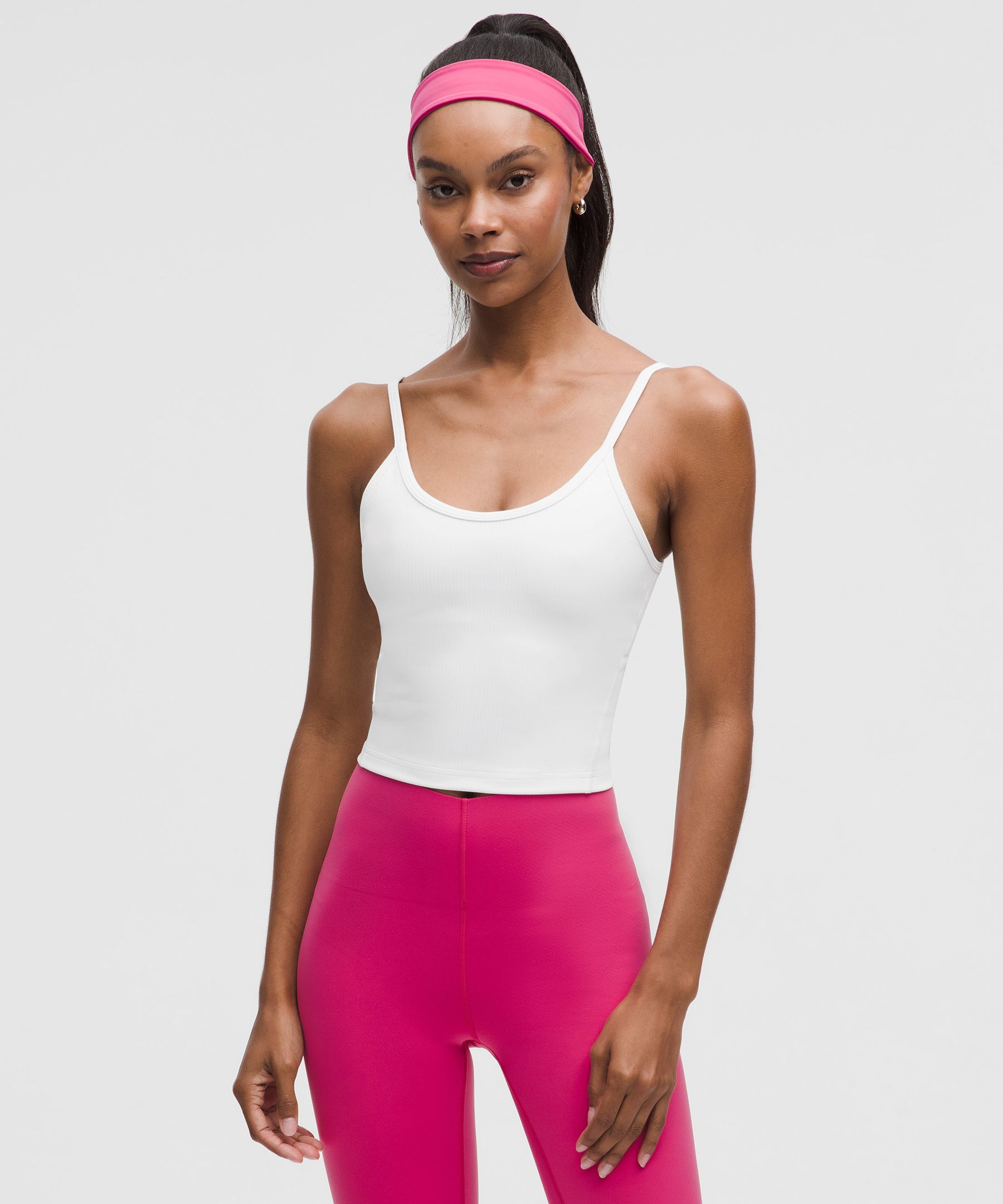 Wunder Train U-Neck Strappy Ribbed Tank Top 