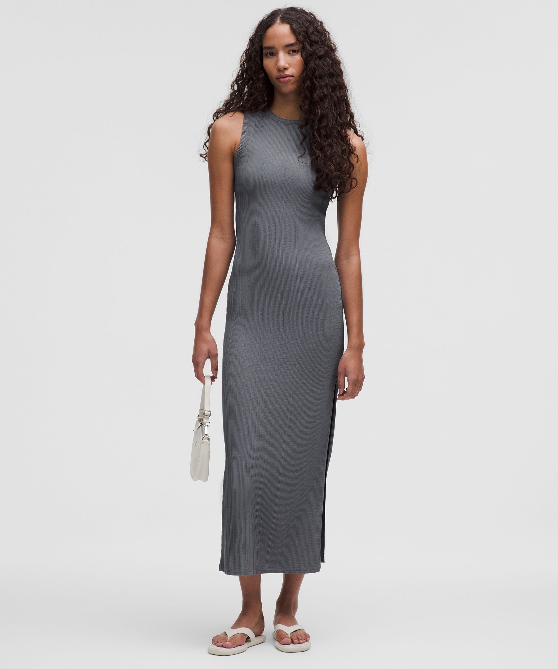 lululemon pleated dress lululemon Scoop-neck Pleated Tennis Dress in White