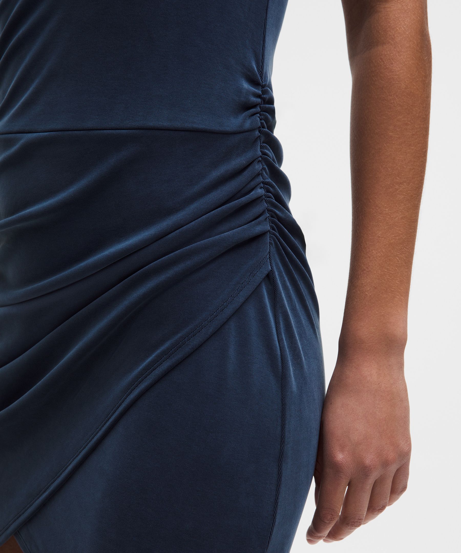 Drapey Softstreme Wrap-Skirt T-Shirt Dress