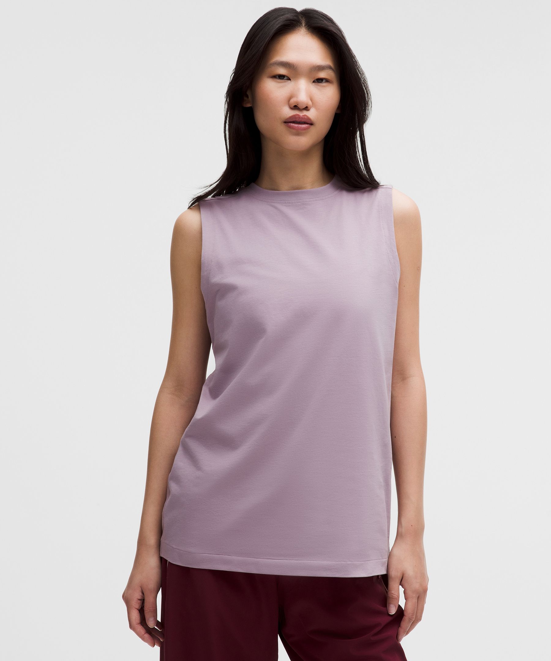 lululemon – Women’s All Yours Organic Tank Top – Color Purple/Pastel – Size Small